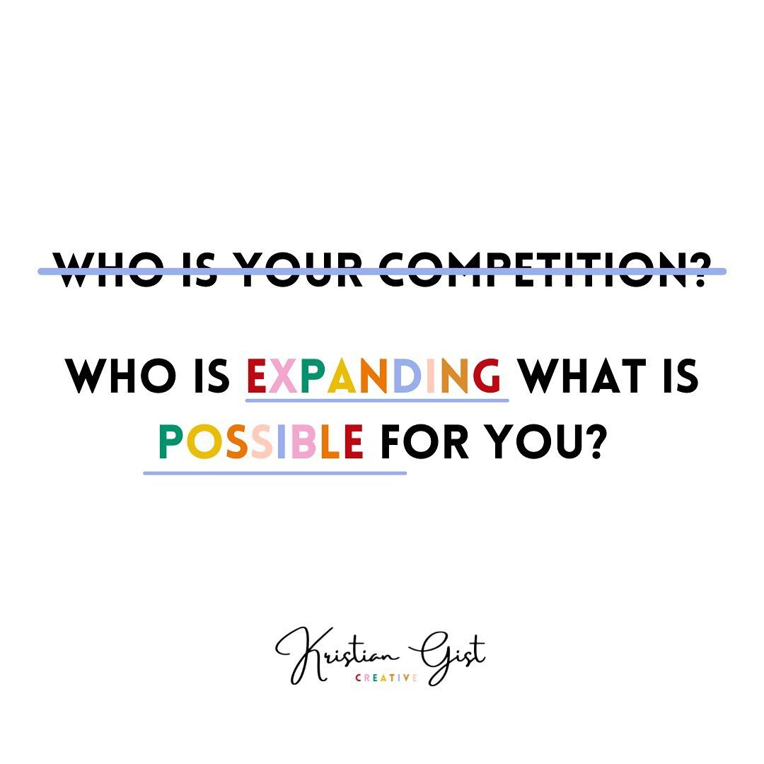 Can i tell you a secret? When it comes to assessing the competition for your brand, I don't like to look at them  as someone to beat, steal, or copy from. It's just not good business. ⁠
⁠
What I do like to do is to see them as an expansion of what is