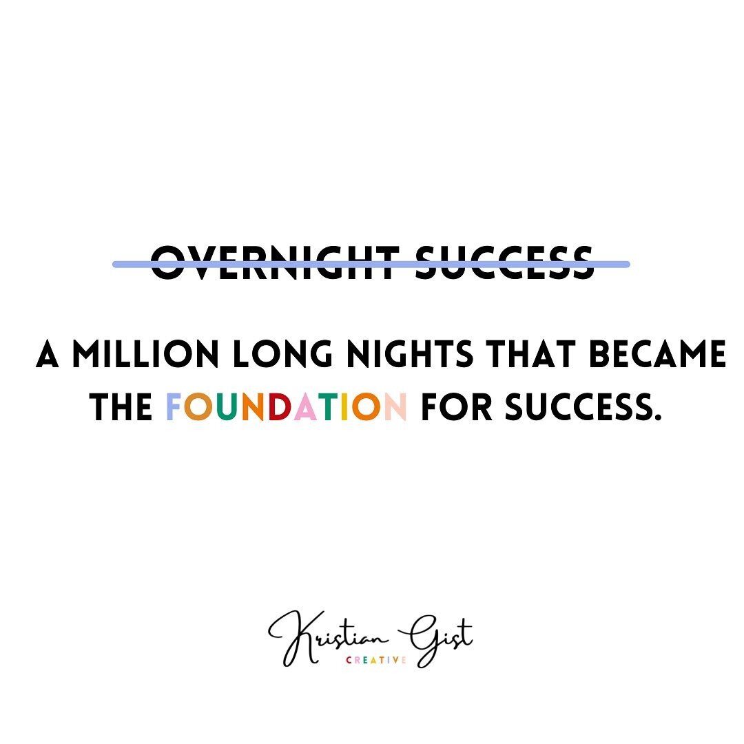 Okay, let's all take a second here: There is no such thing as an overnight success. ⁠
⁠
There are viral sensations but even those have taken years in the making.⁠
⁠
Fail often. It teaches you something. Marketing is all an experiment and you have to 