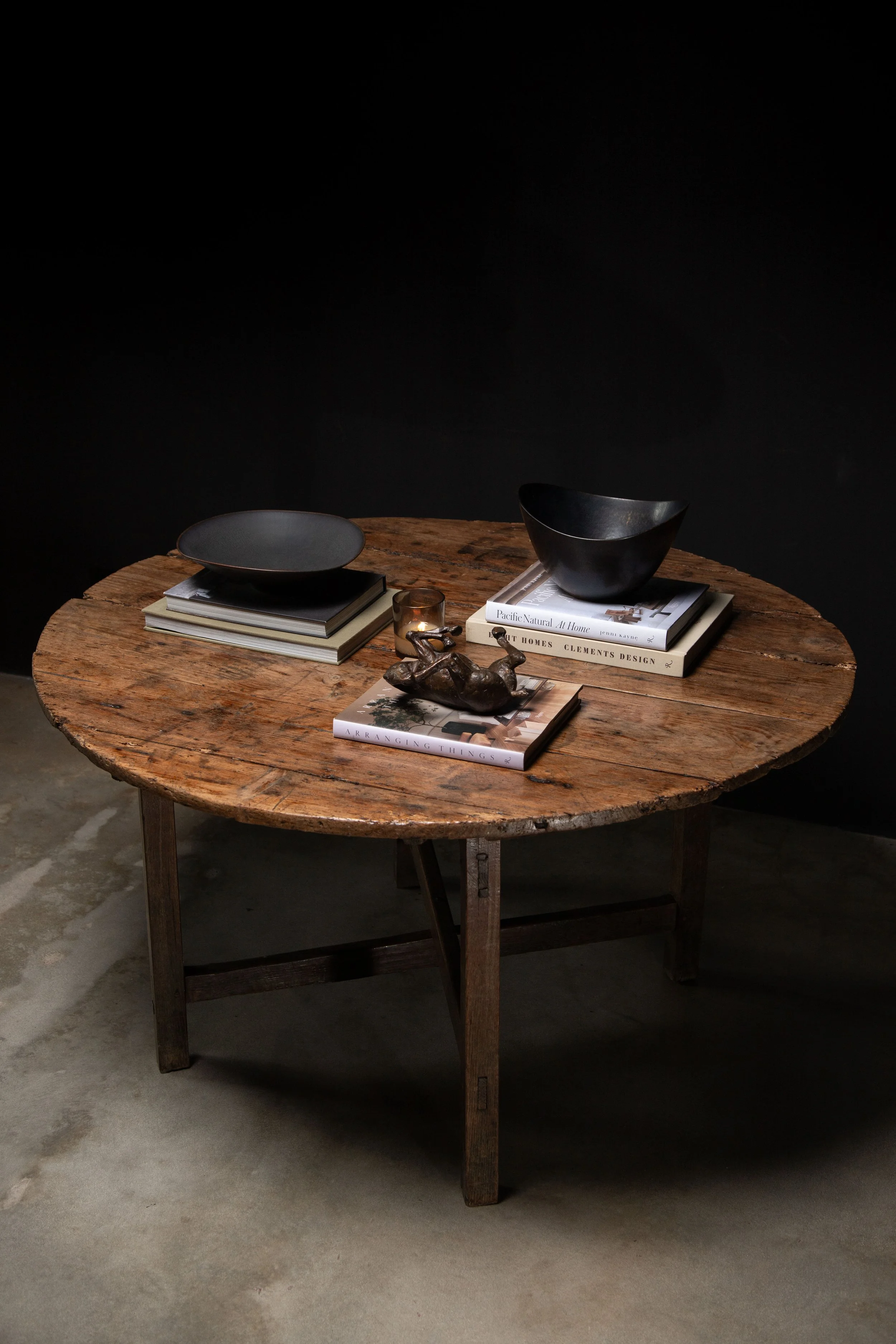 French Oak Round Table 