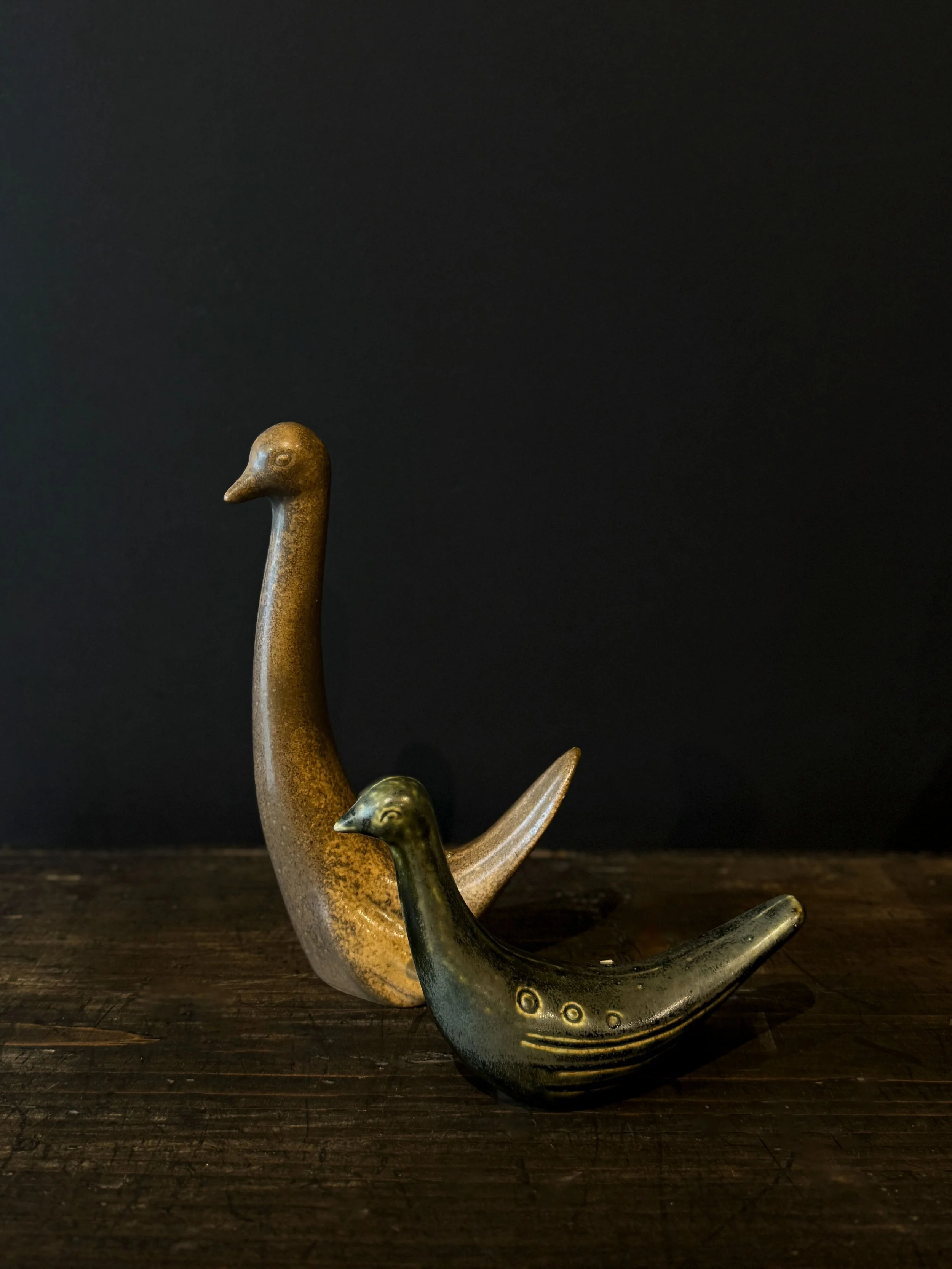 Mid Century Ceramic Birds (Pair)