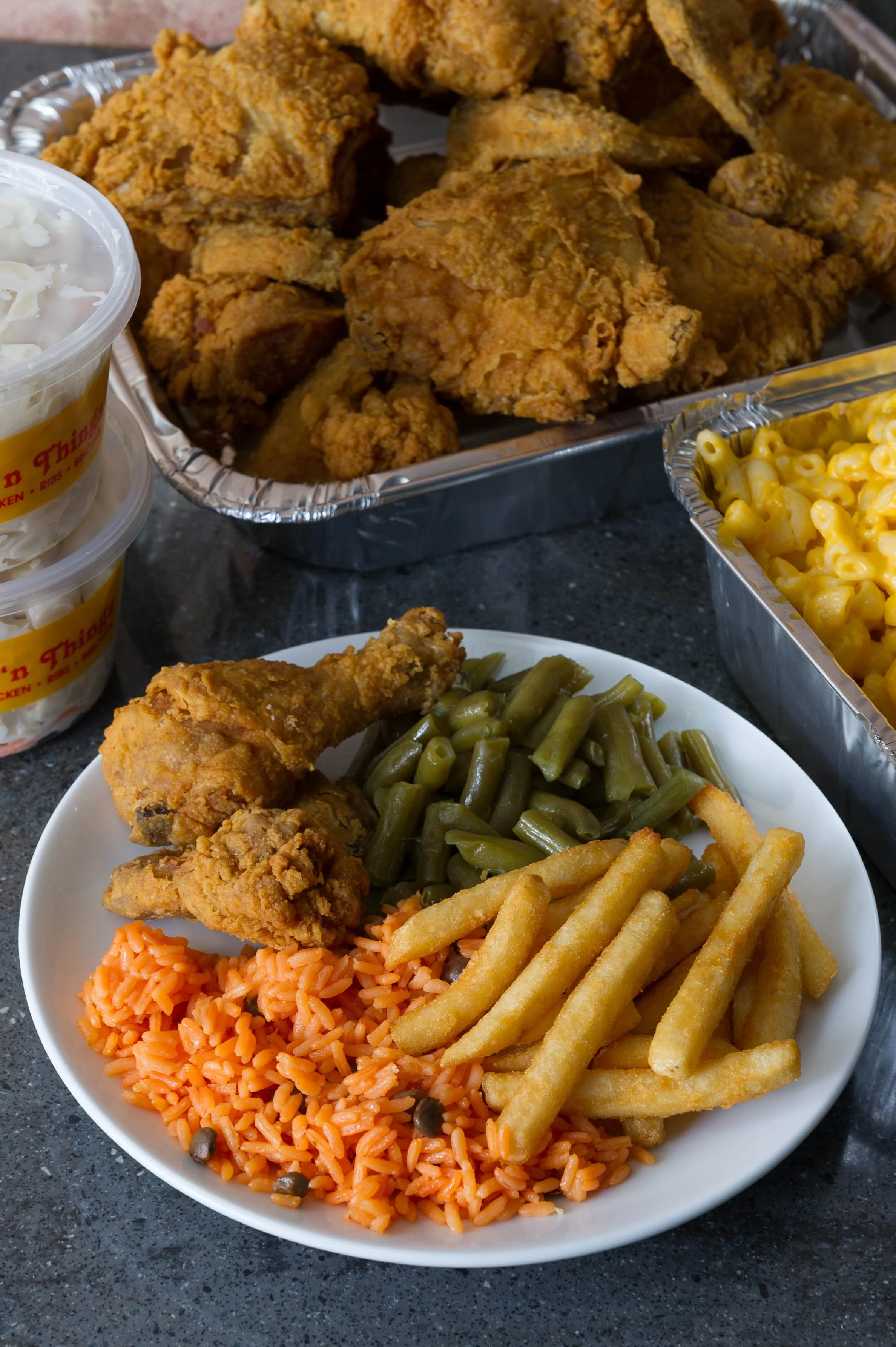 Catering trays from Wings 'n Things Hempstead