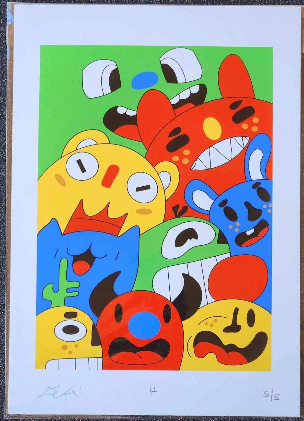 monster taking a photo