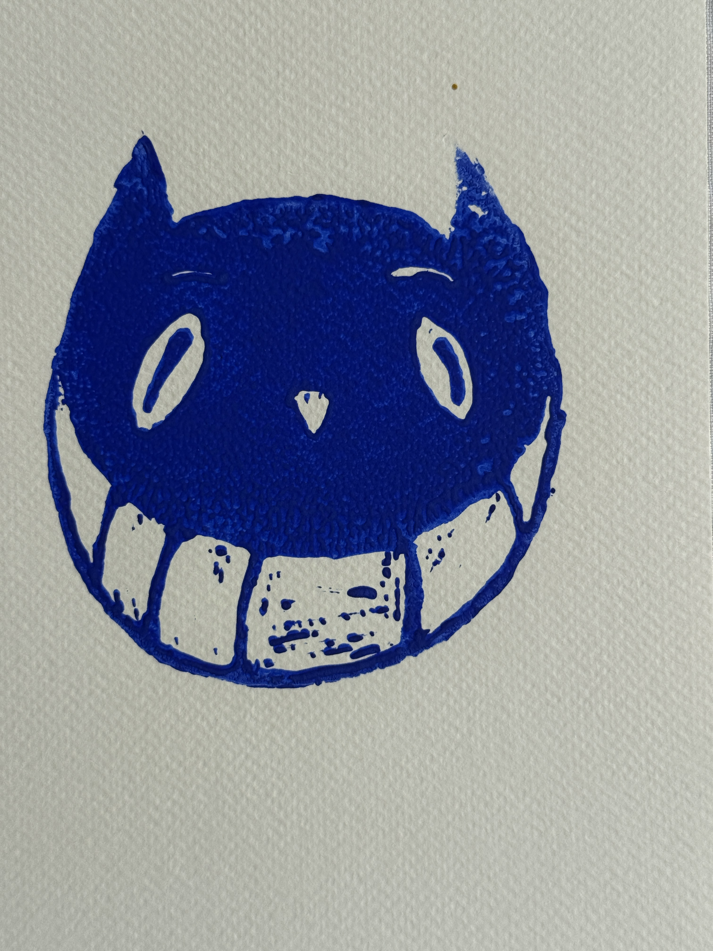 Happy blue cat