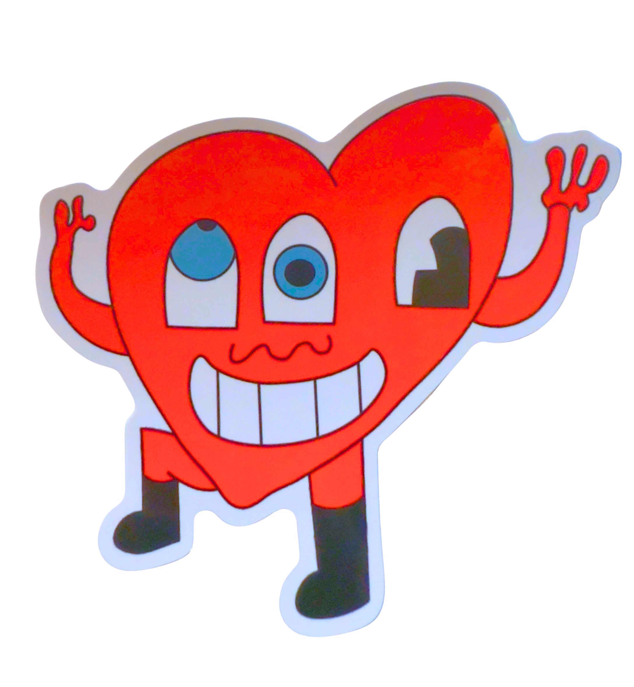 Three eye hart Sticker