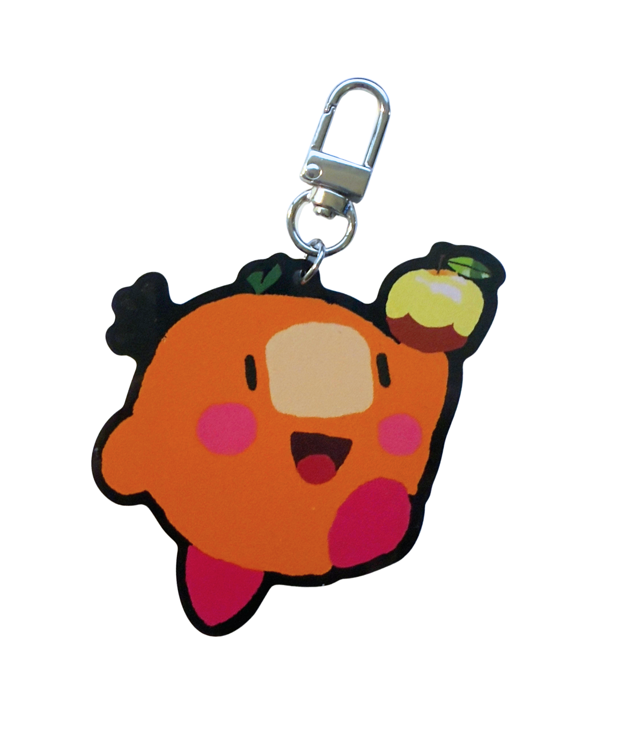 Happy orange jump Keychain