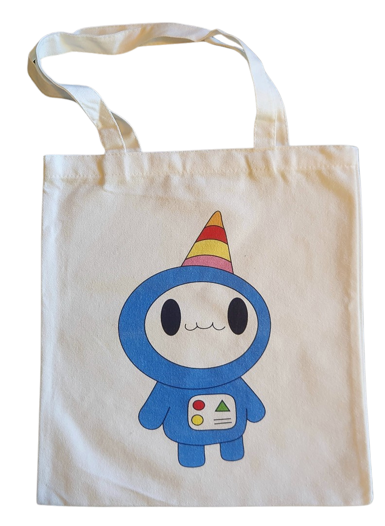 Ice cream robot tote bag