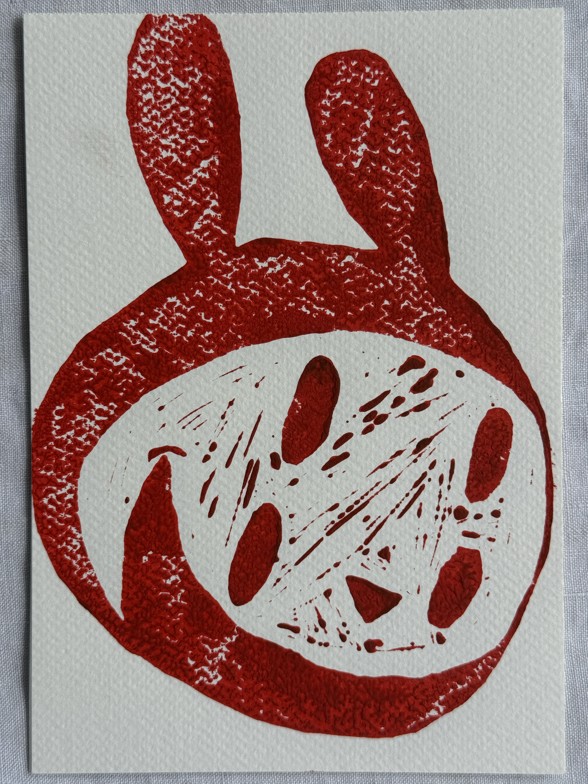 Four eye red bunny