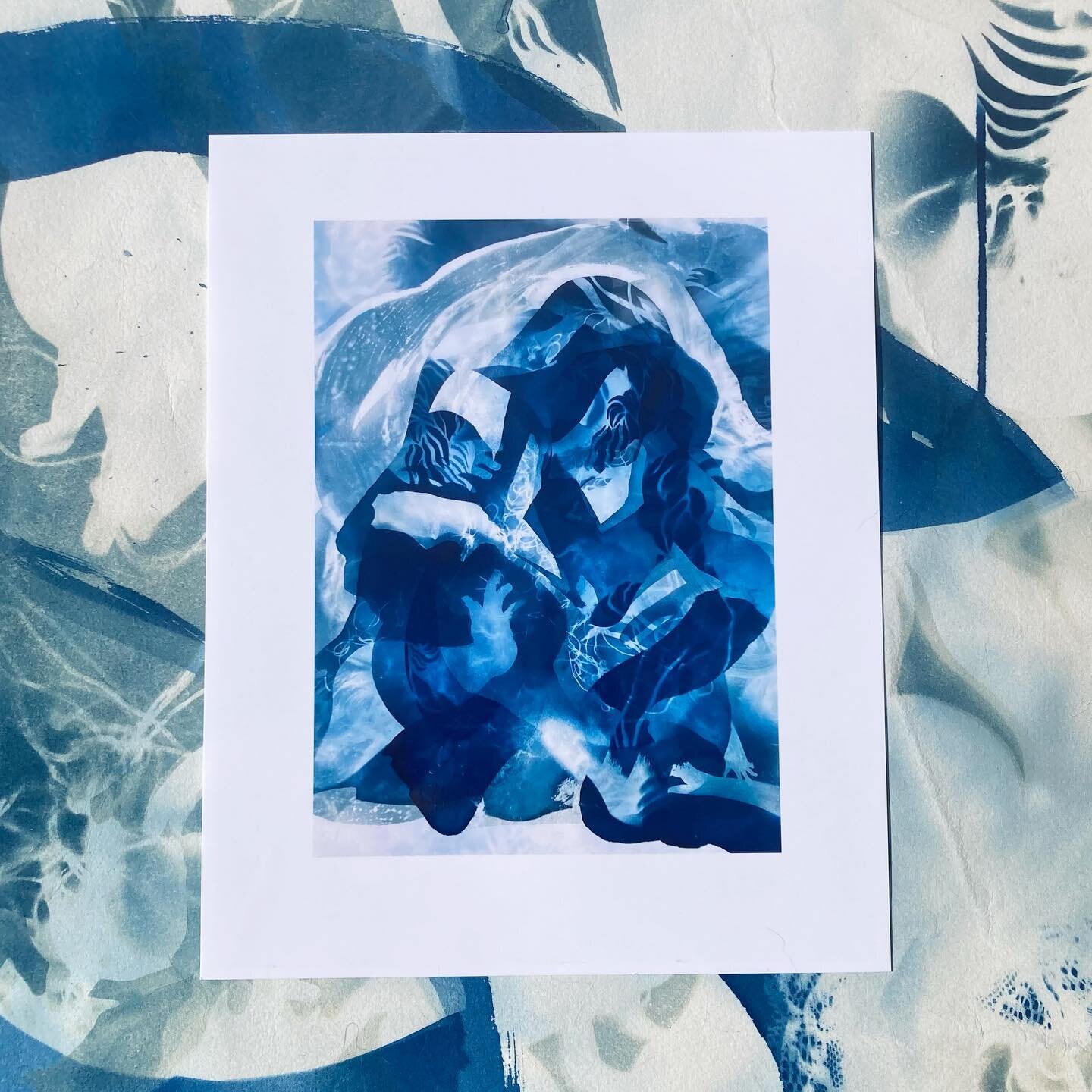 excited to tell you that &lsquo;practicing the shapes of love&rsquo; is now available in my shop as a high-gloss 8x10 inch print in celebration of my show at @catalystashland!

also stay tuned: i am cooking up a cyanotype workshop here in portland! r