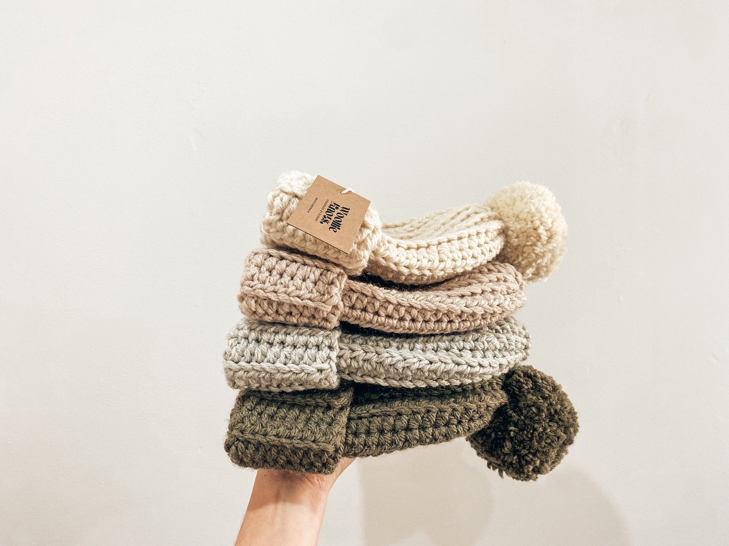 @woollie.knots is back! 💫
Quality South Australian Hand crocheted beanies - made by Dianne with a gorgeous, thick wool blend yarn.

a luxurious warm hug to get you through the woollie weather months in comfort and style with a unisex design with or 