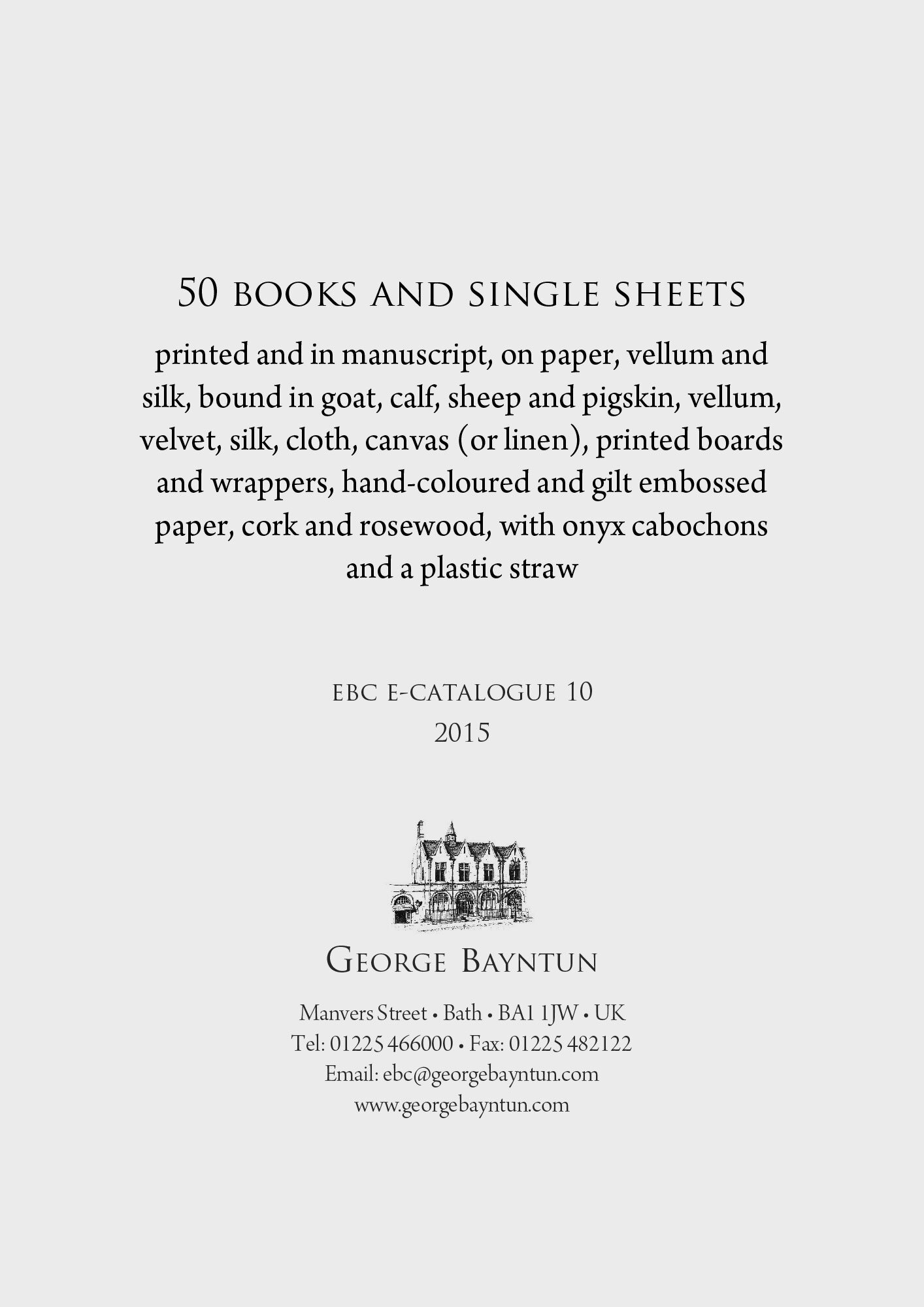50 books and single sheets