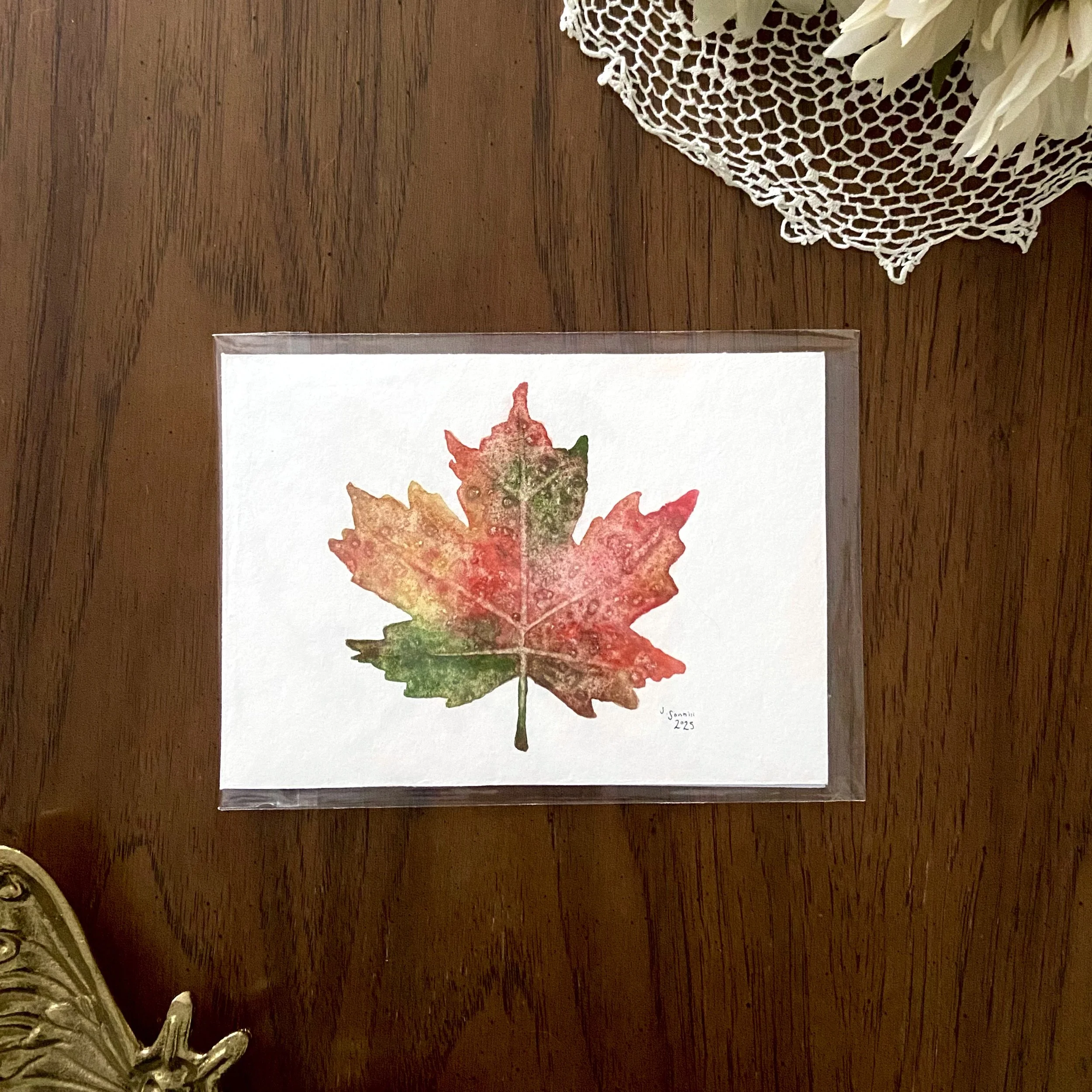 Original Watercolor - Leaf