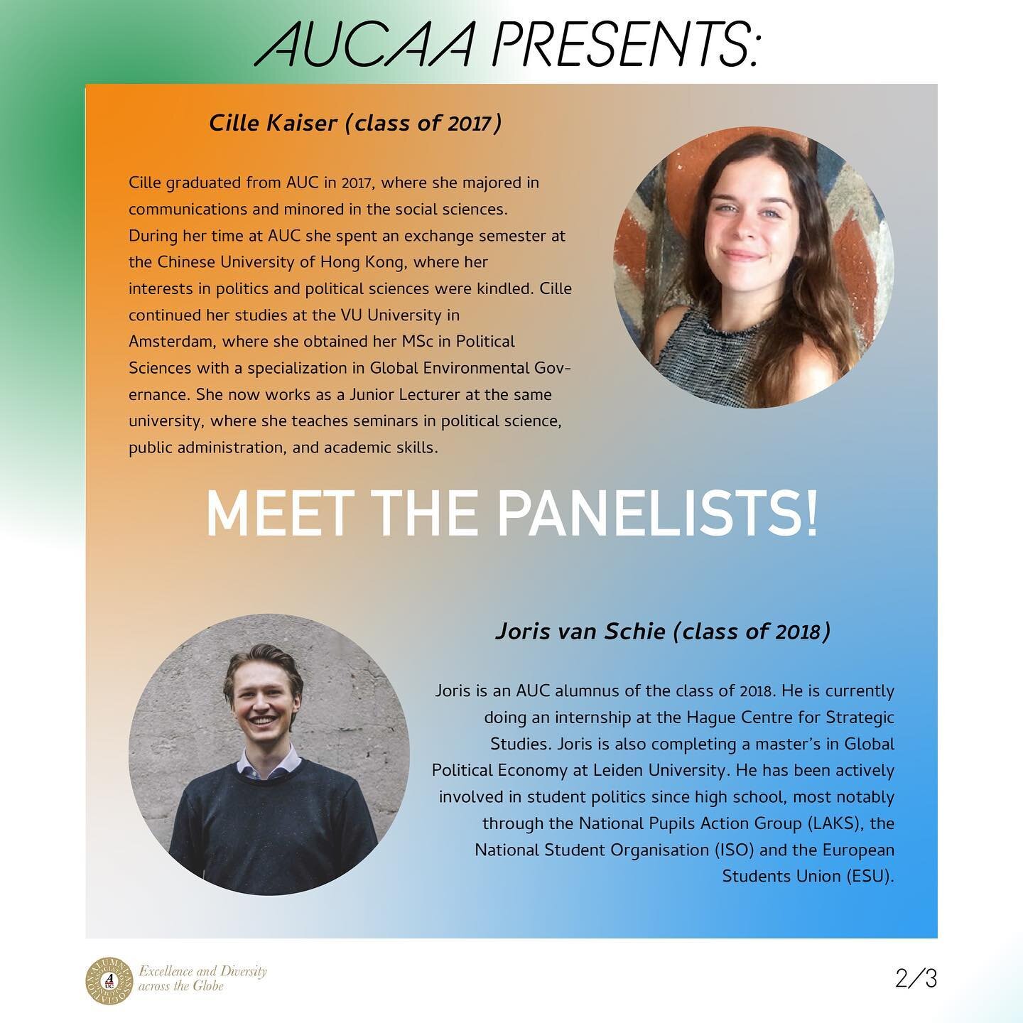 Next up: our two panelists! ⚡️ Meet @cillekaiser and @jorisvanschie, who will be joined by moderator @juliaelise on Thursday March 11th for a deep dive into the upcoming Dutch parliamentary elections! 🇳🇱

Sign up for the Dutch Elections Panel &amp;