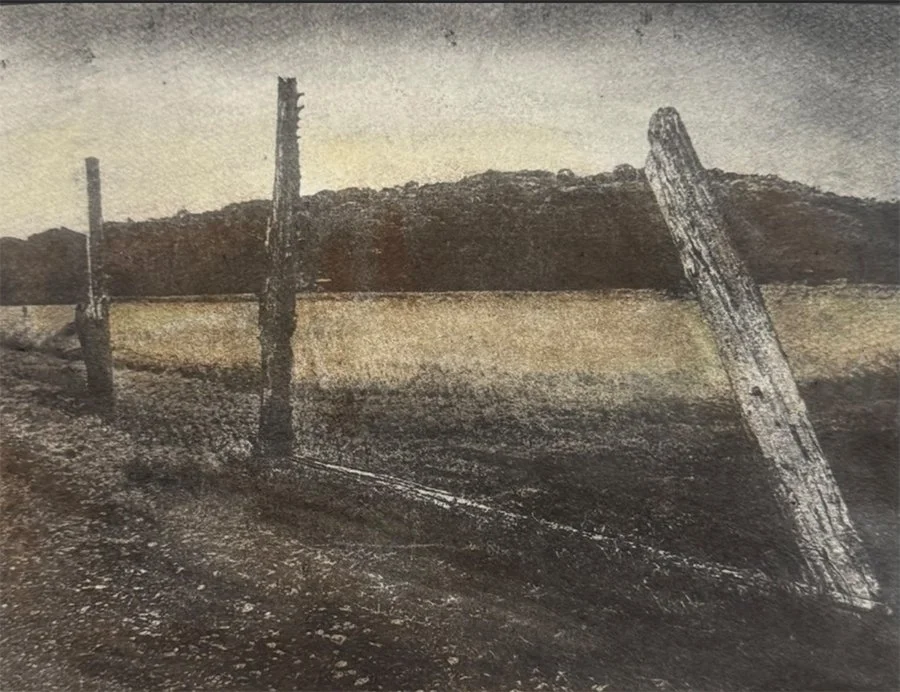 Nighness - Paper Lithograph and Mixed Media - 8" x 10.5”