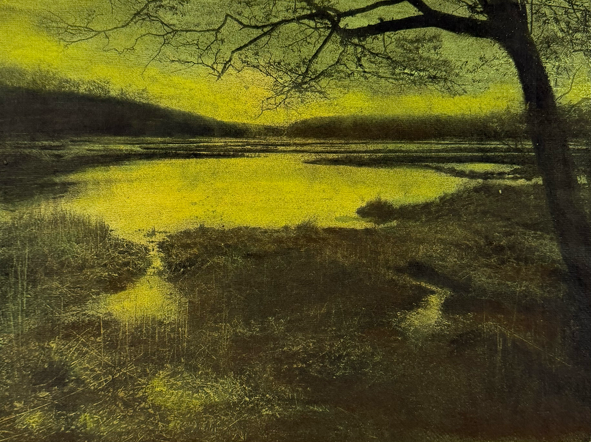 Nowadays - 12" x 15.5" - Paper Lithograph and Mixed Media on Paper