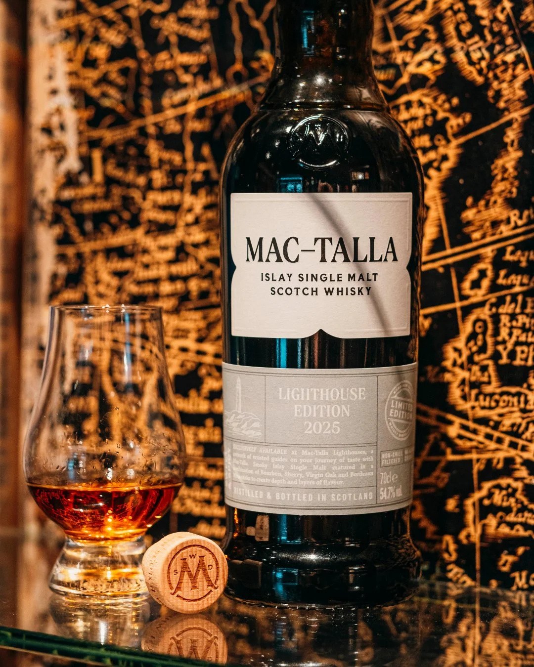 ✨ Guided by flavour, grounded in Islay.⁠
Mac-Talla Lighthouse Edition continues to shine, with this years release being aged in First Fill Bourbon, Oloroso, PX &amp; Bordeaux barriques, then finished in Virgin American Oak. Expect chewy caramel, milk