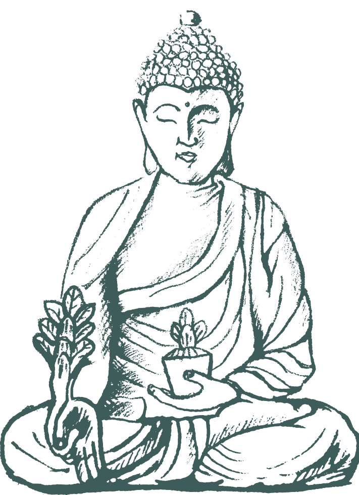 Hand drawing of Medicine Buddha