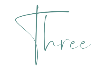 Handwritten three