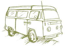 Drawing of a car, representing feeling in control of your own life