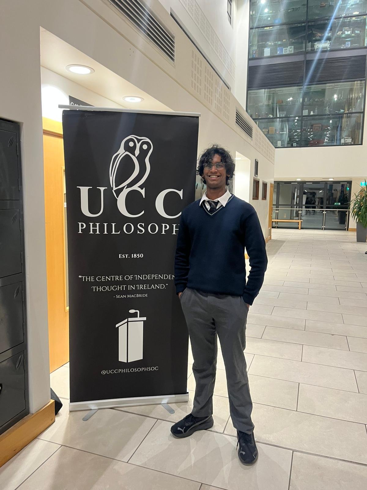 Best Of Luck To Krish In UCC Philosoph Debates