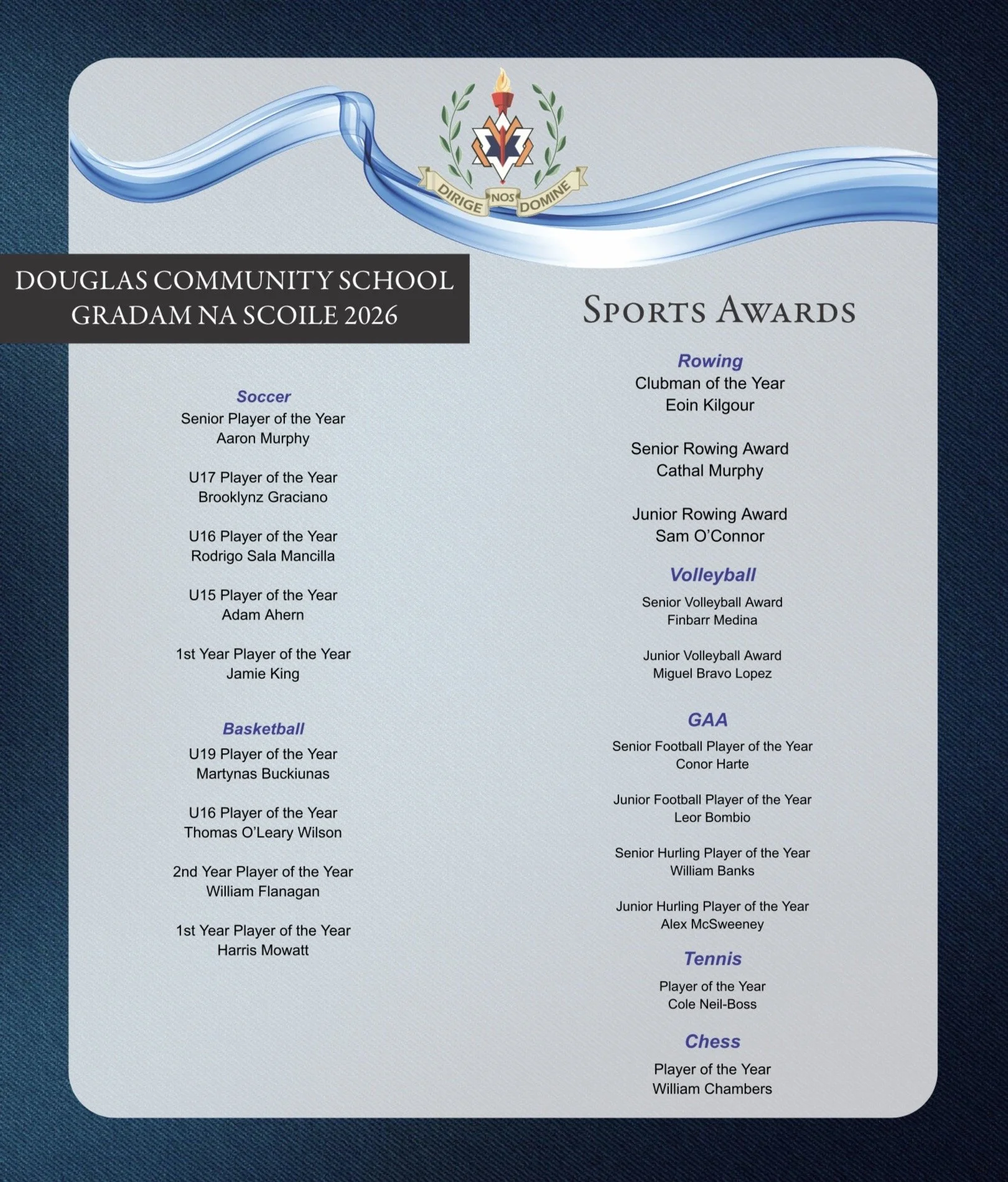 Gradam na Scoile Awards Ceremony 2026 