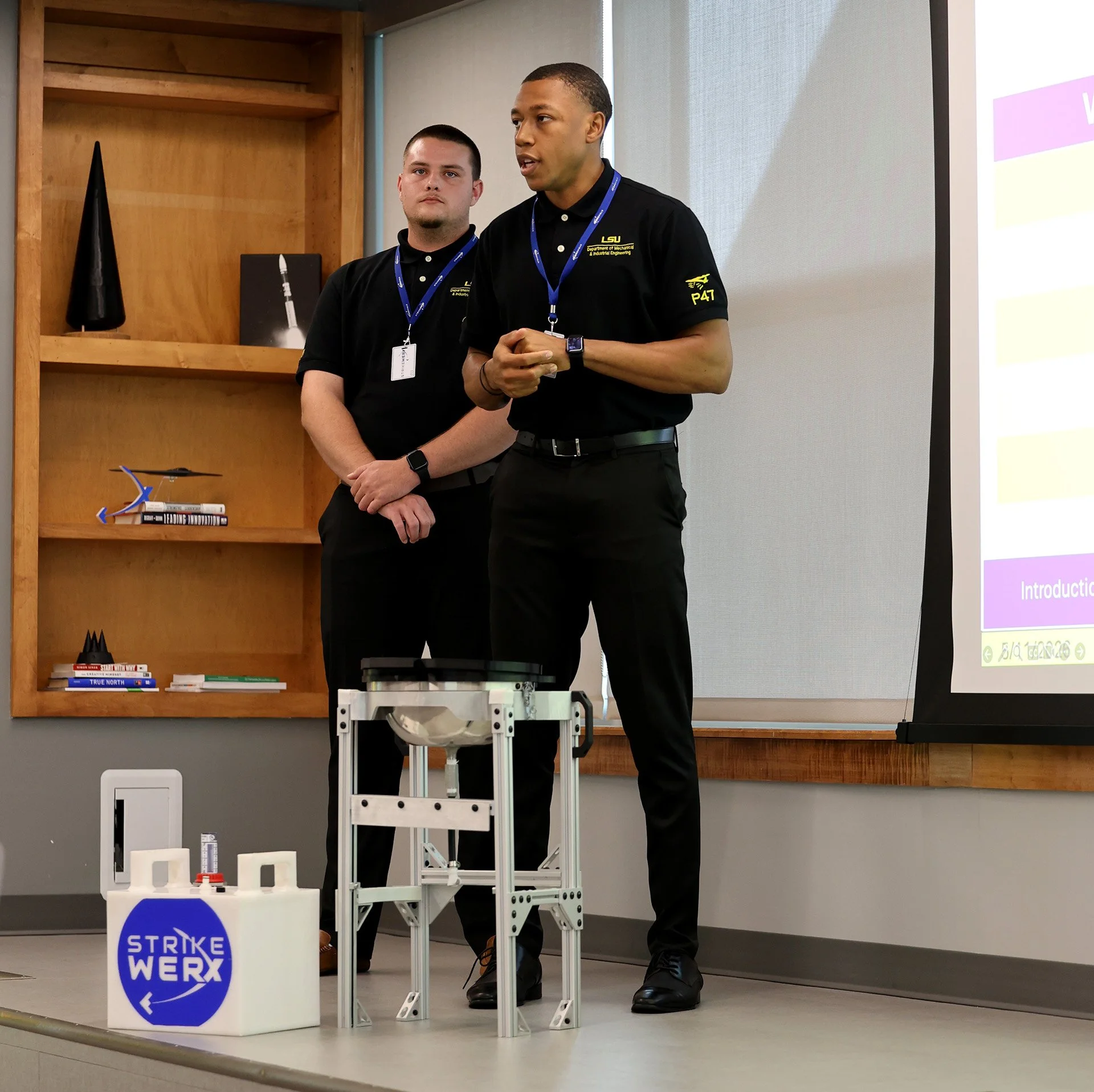 Louisiana State University students deliver a defense innovation for B-52 aircrews.