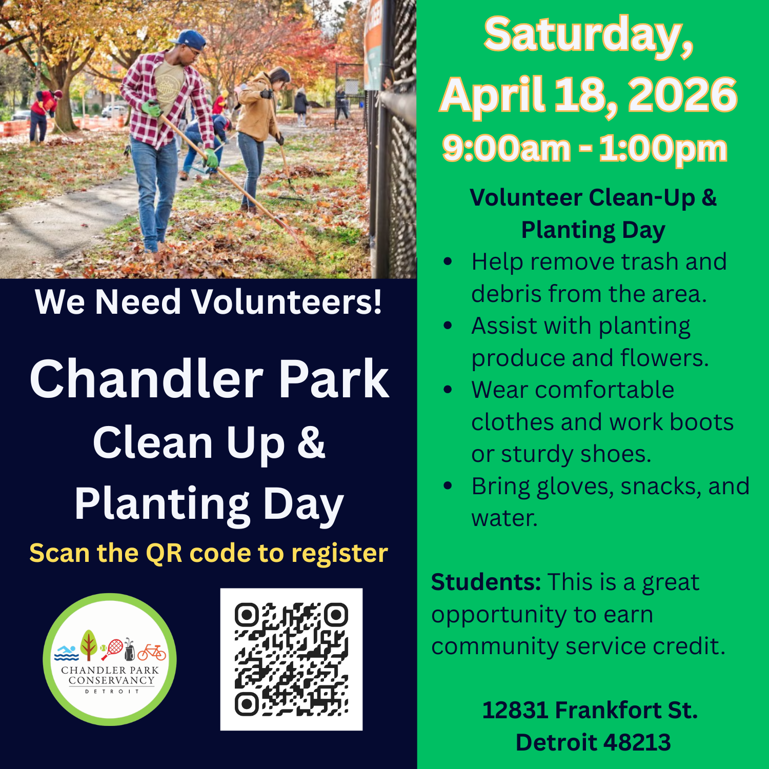 Chandler Park Clean Up & Planting Day
