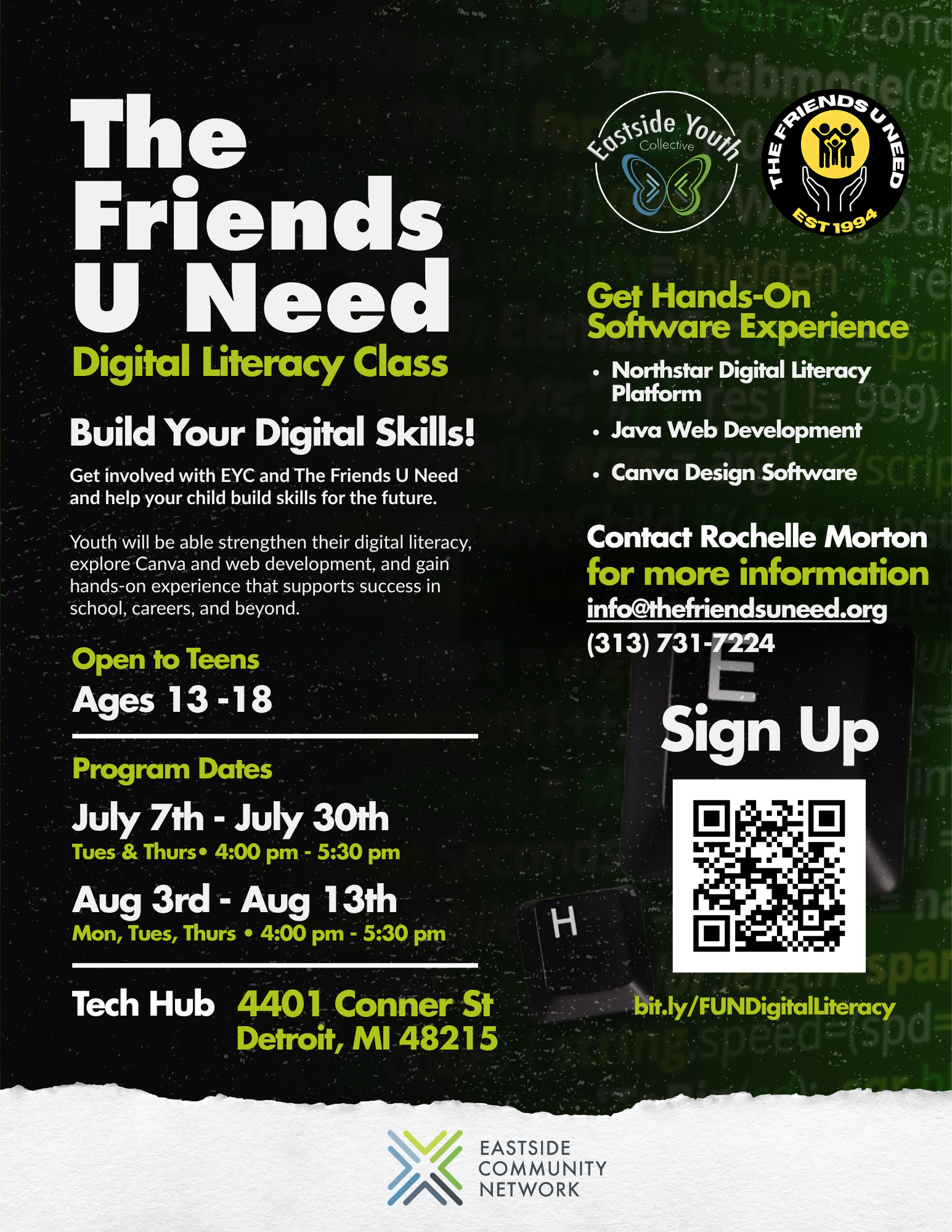 The Friends U Need Digital Literacy Class