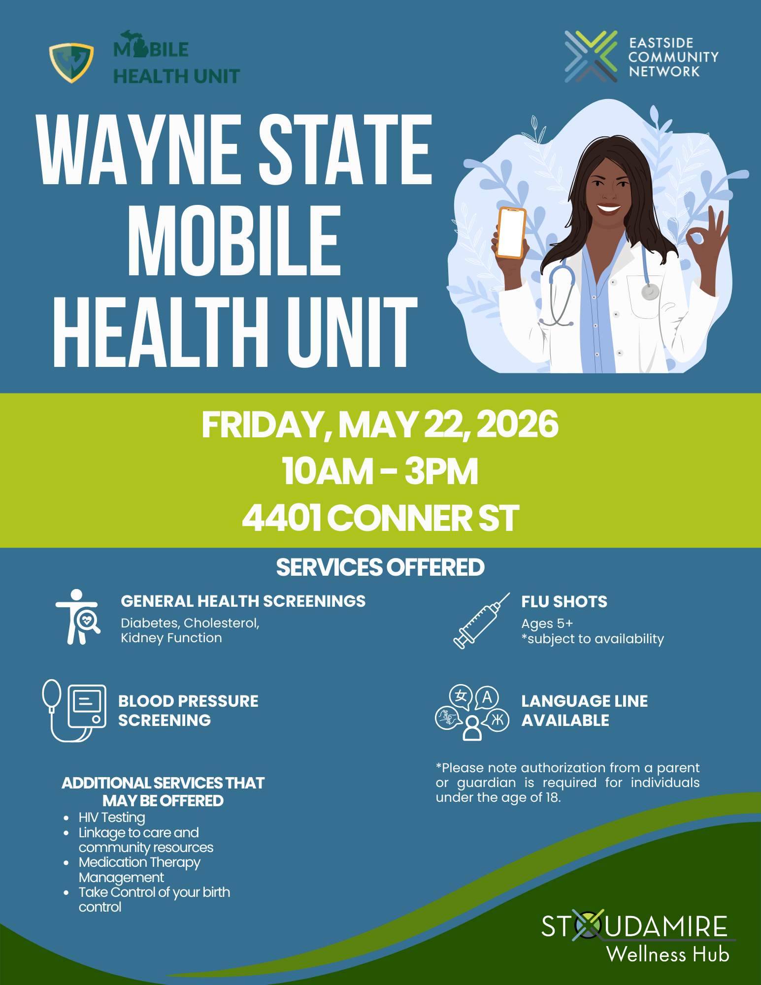 Wayne Mobile Health Unit Screening