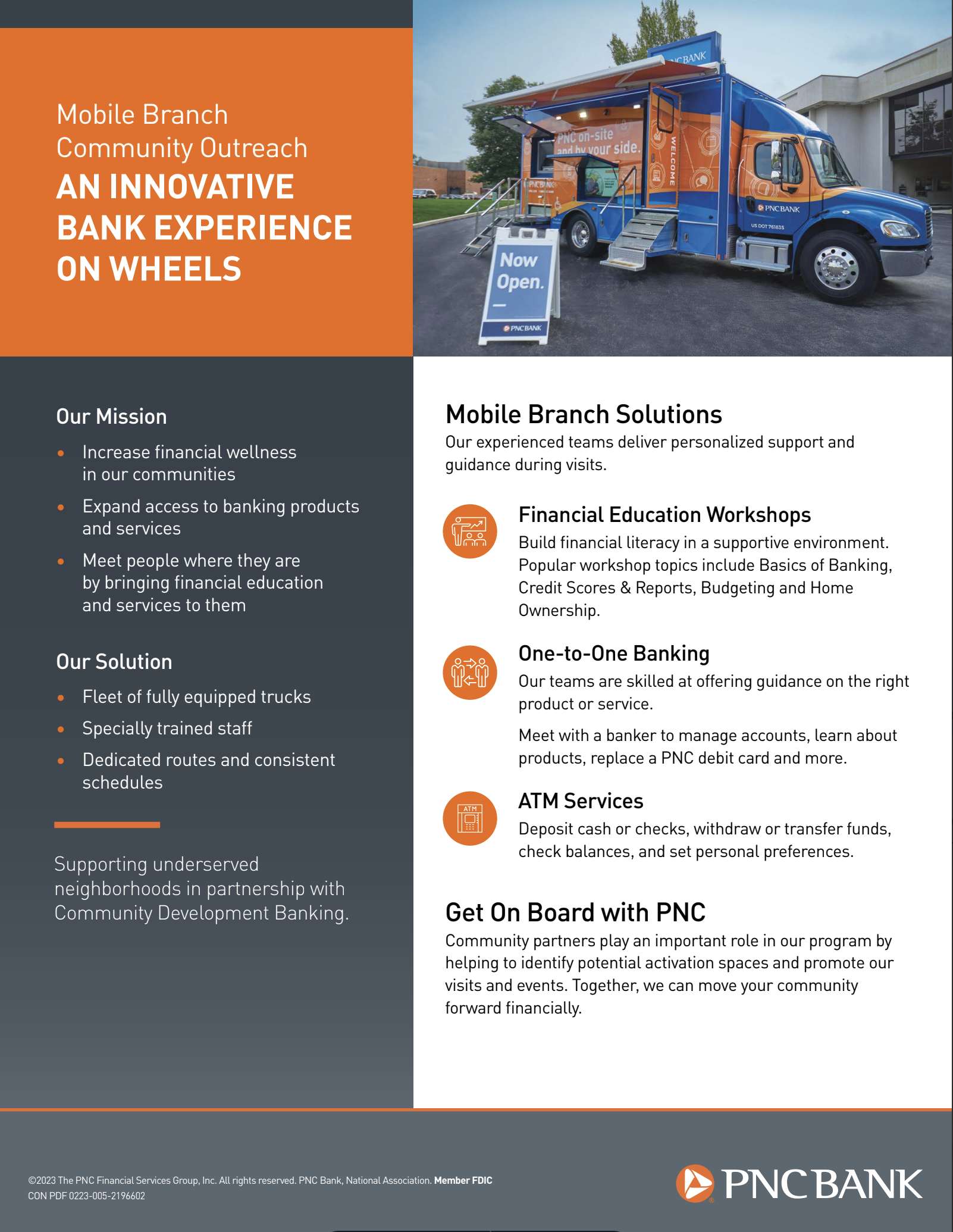 PNC Mobile Branch Community Outreach