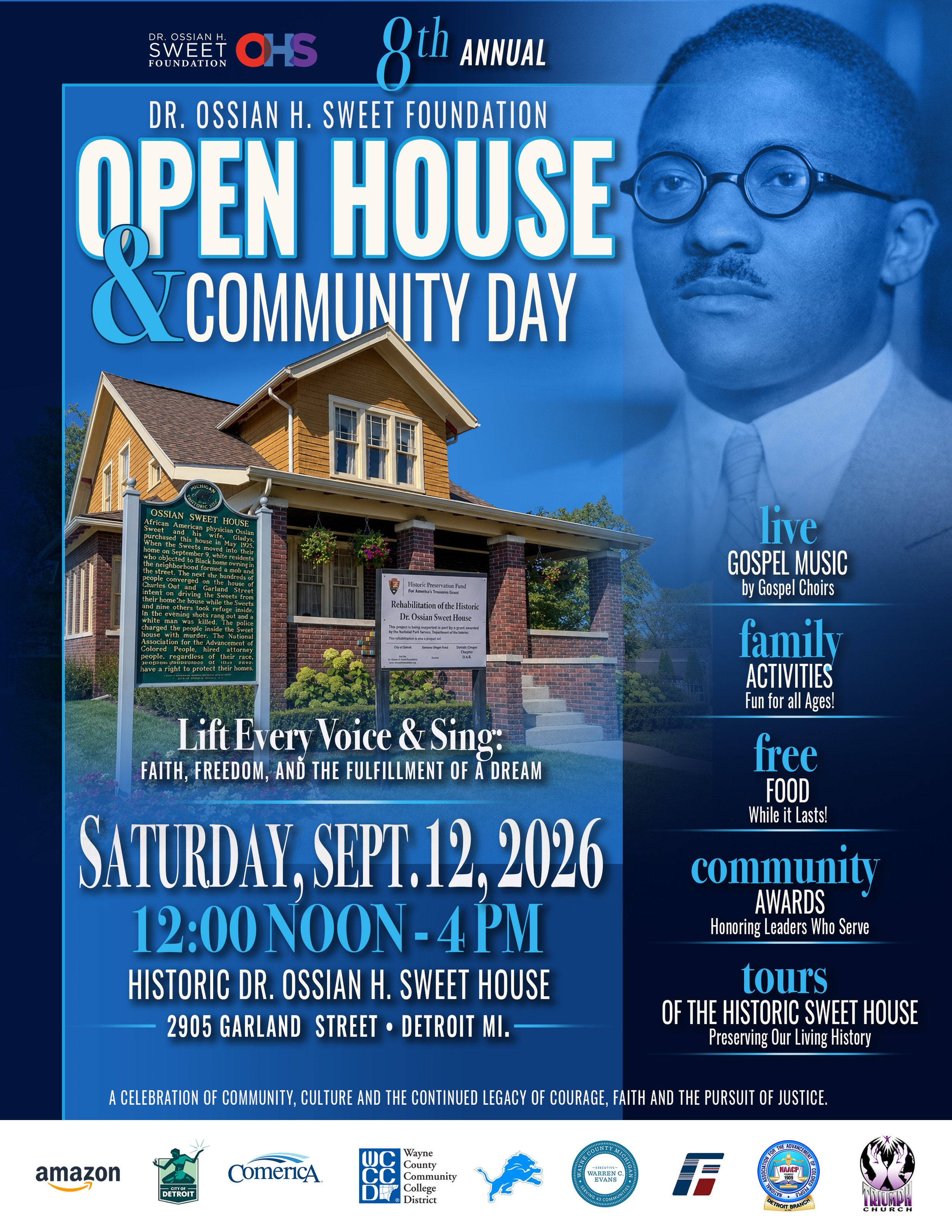 Dr. Ossian H. Sweet Foundation Open House & Community Day