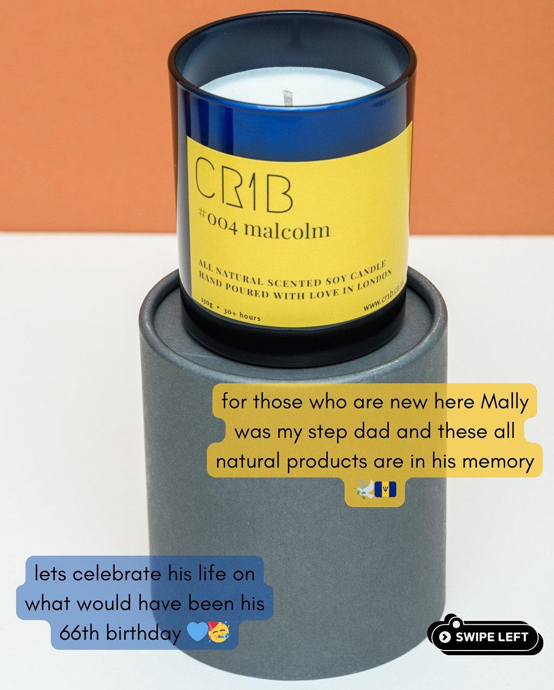 🥳 today marks what would have been Mallys&rsquo; 66th birthday! SWIPE to learn about his passing and the causes we&rsquo;ve supported through sales of these scented soy candles and alcohol-free reed diffusers ✨

🥰 a heartfelt thank you to everyone 