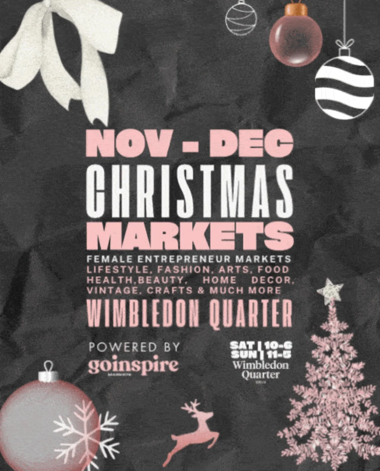 GO INSPIRE X WIMBLEDON QUARTER CHRISTMAS MARKET 🎅🎁🕯️ (Copy)