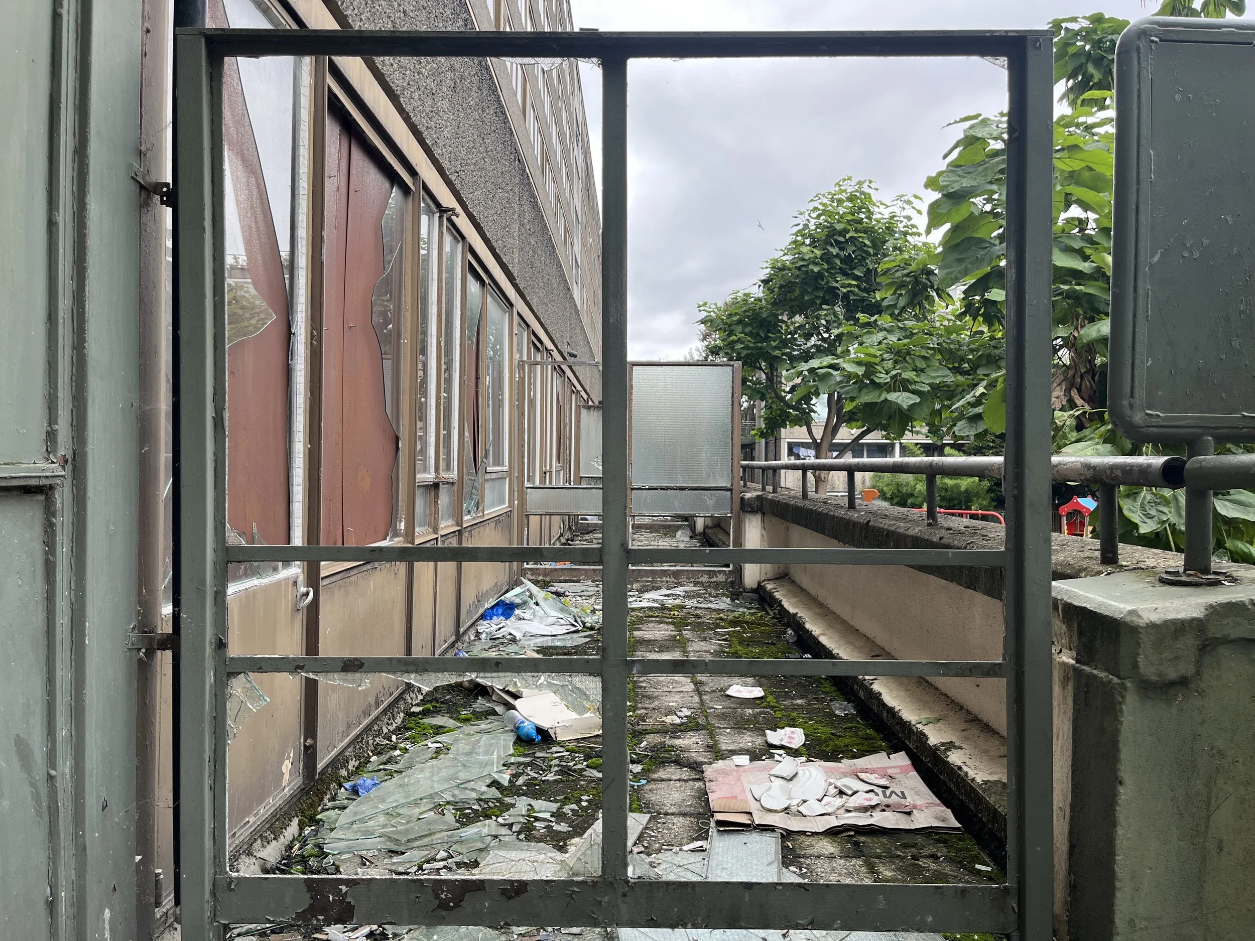 A row of balconies in 2025