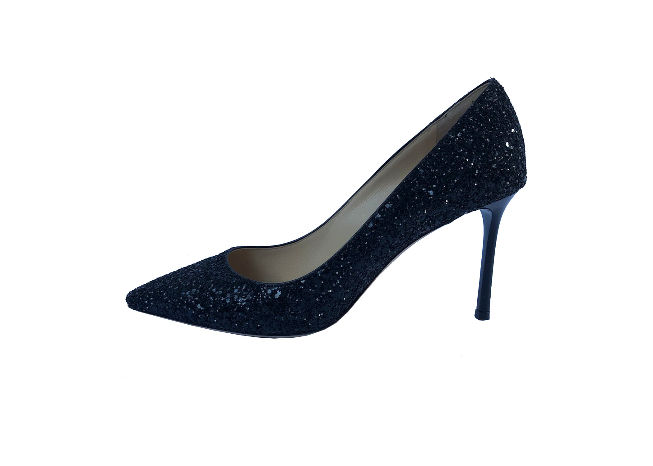 Dune Astounding Sequin High Court Shoes, Black at John Lewis & Partners