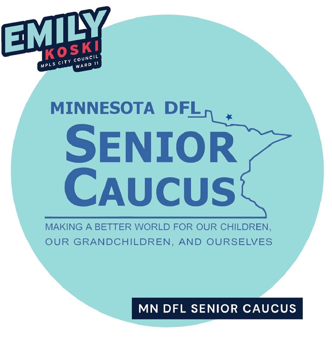 Hey Ward 11! More exciting endorsement news! I am happy to share I have received the endorsement from the DFL Senior Caucus! I am committed to continuing to bring the voices of our senior community to my work at City Hall. Thank you for your support 