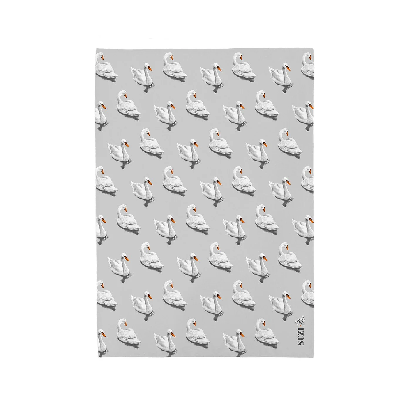 Suzi-M-Swanning-Around-Tea-towel-muted-grey-pattern.jpg