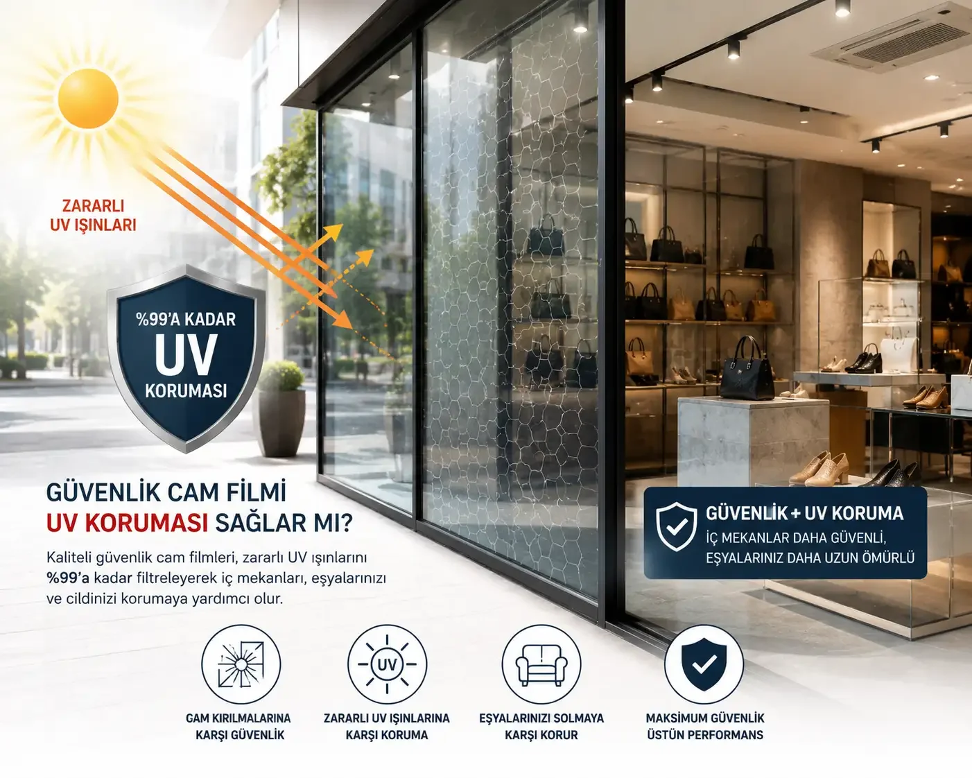 Güvenlik Cam Filmi UV Koruması Sağlar mı?
