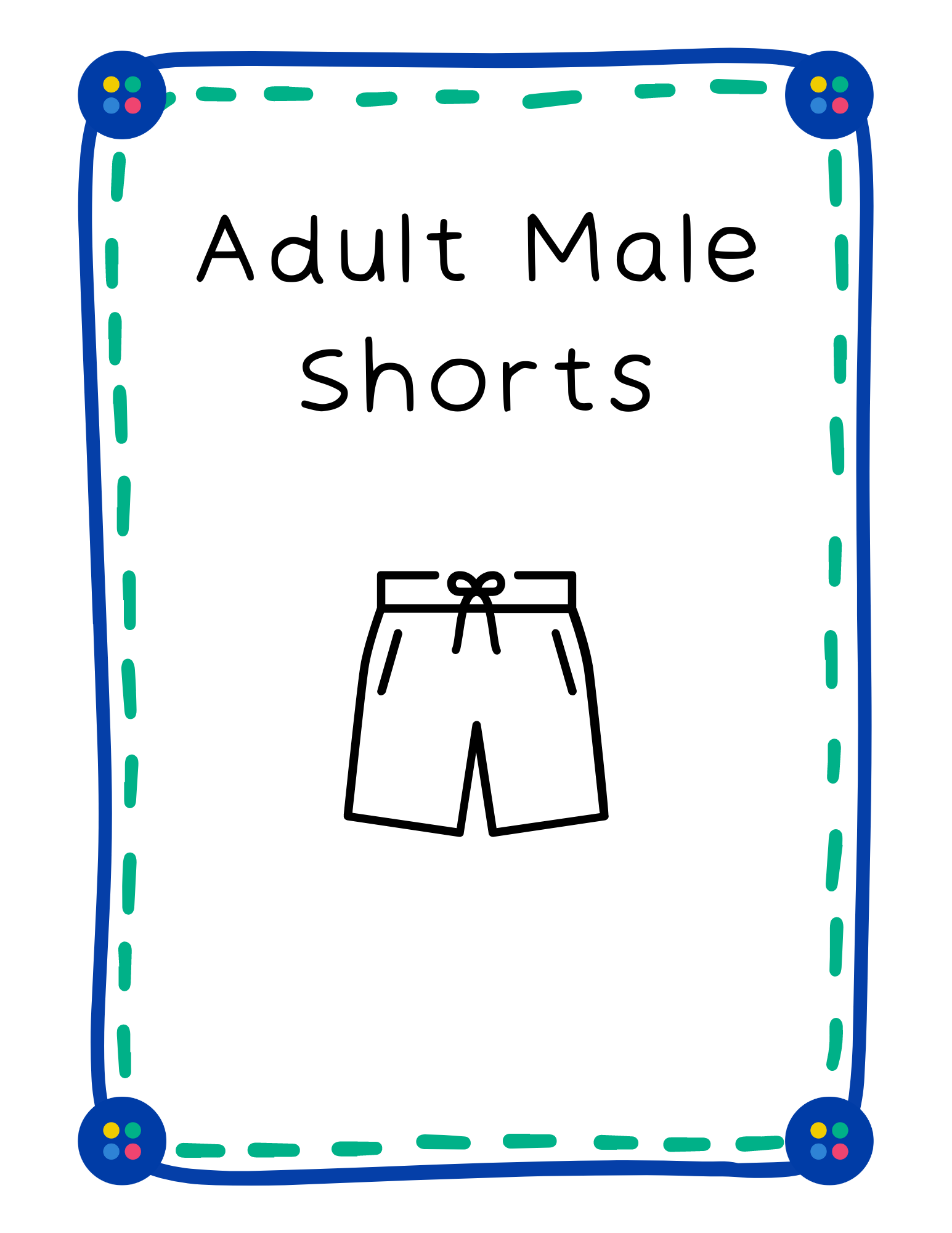 Adult Male Non-Uniform Shorts - DP