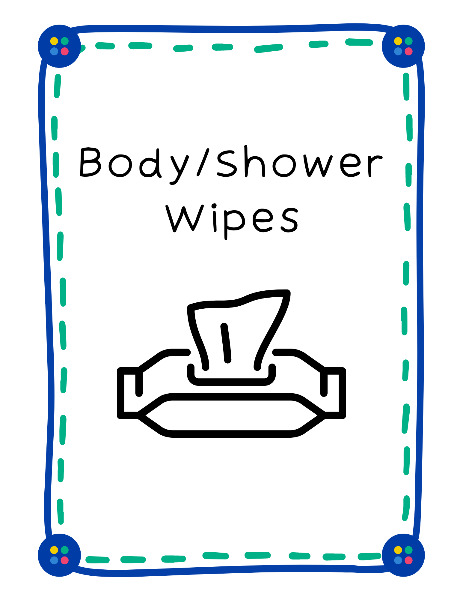 Body/Shower Wipes