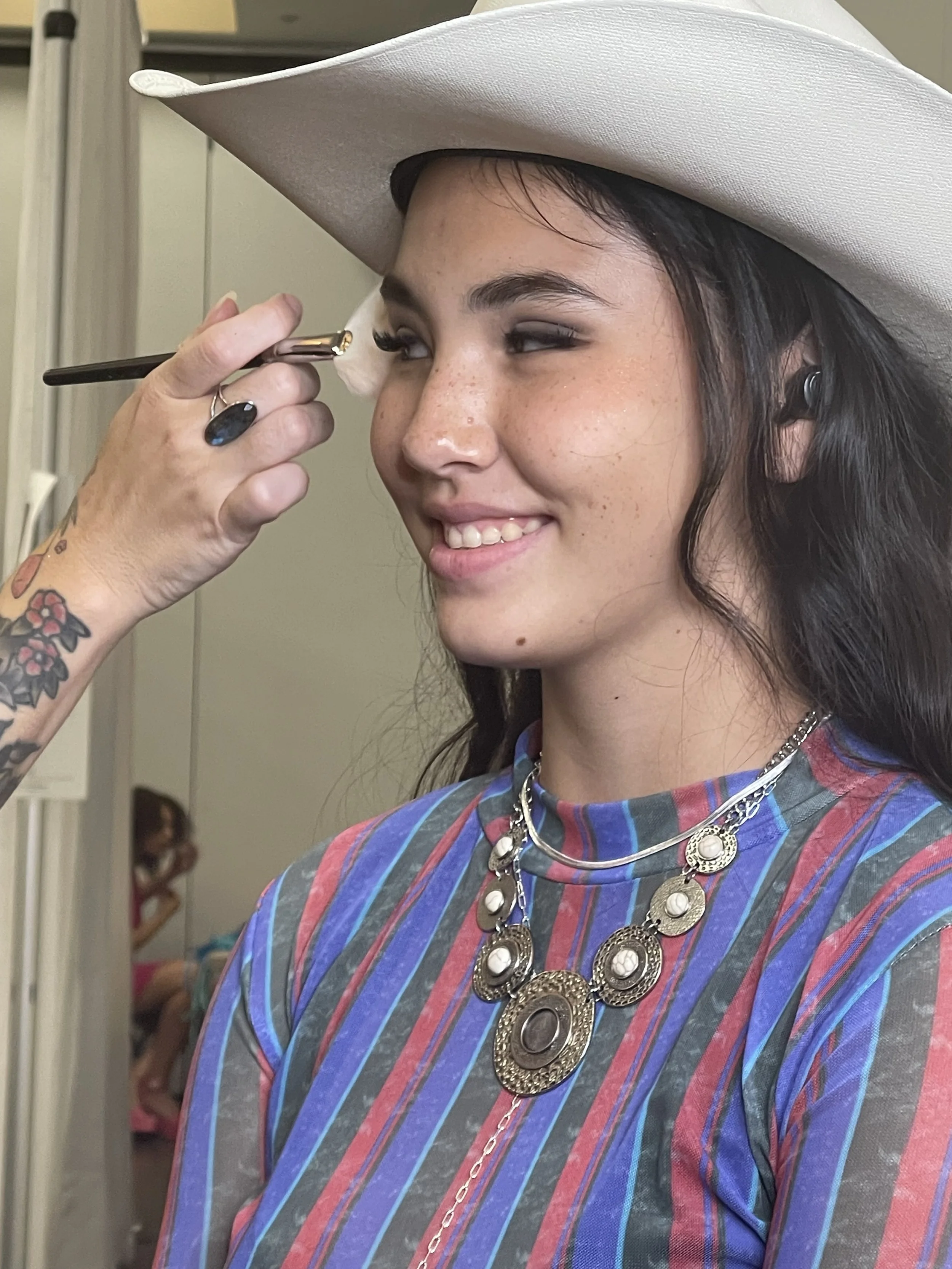 Fashion show makeup