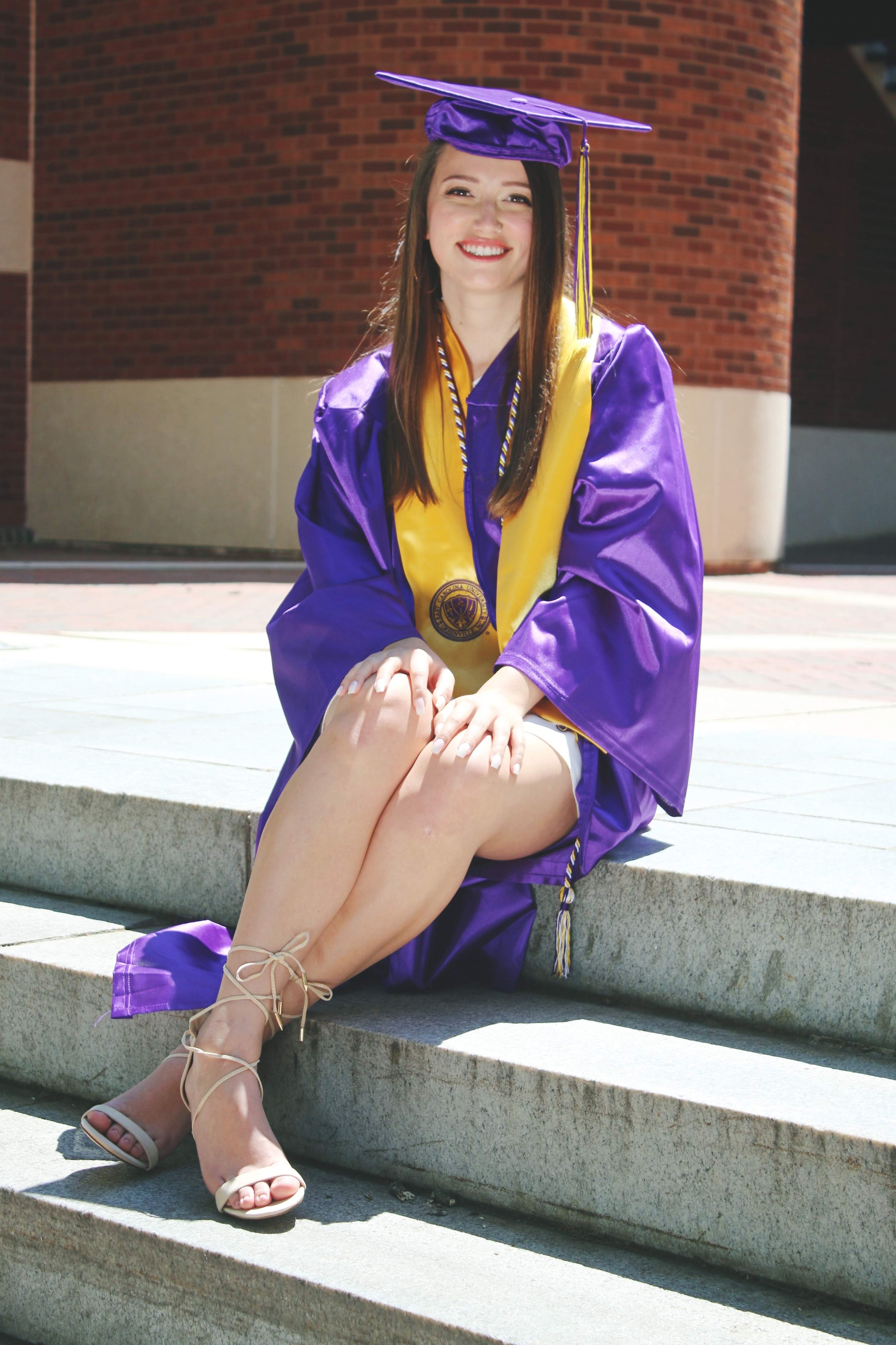 East Carolina university graduation makeup 