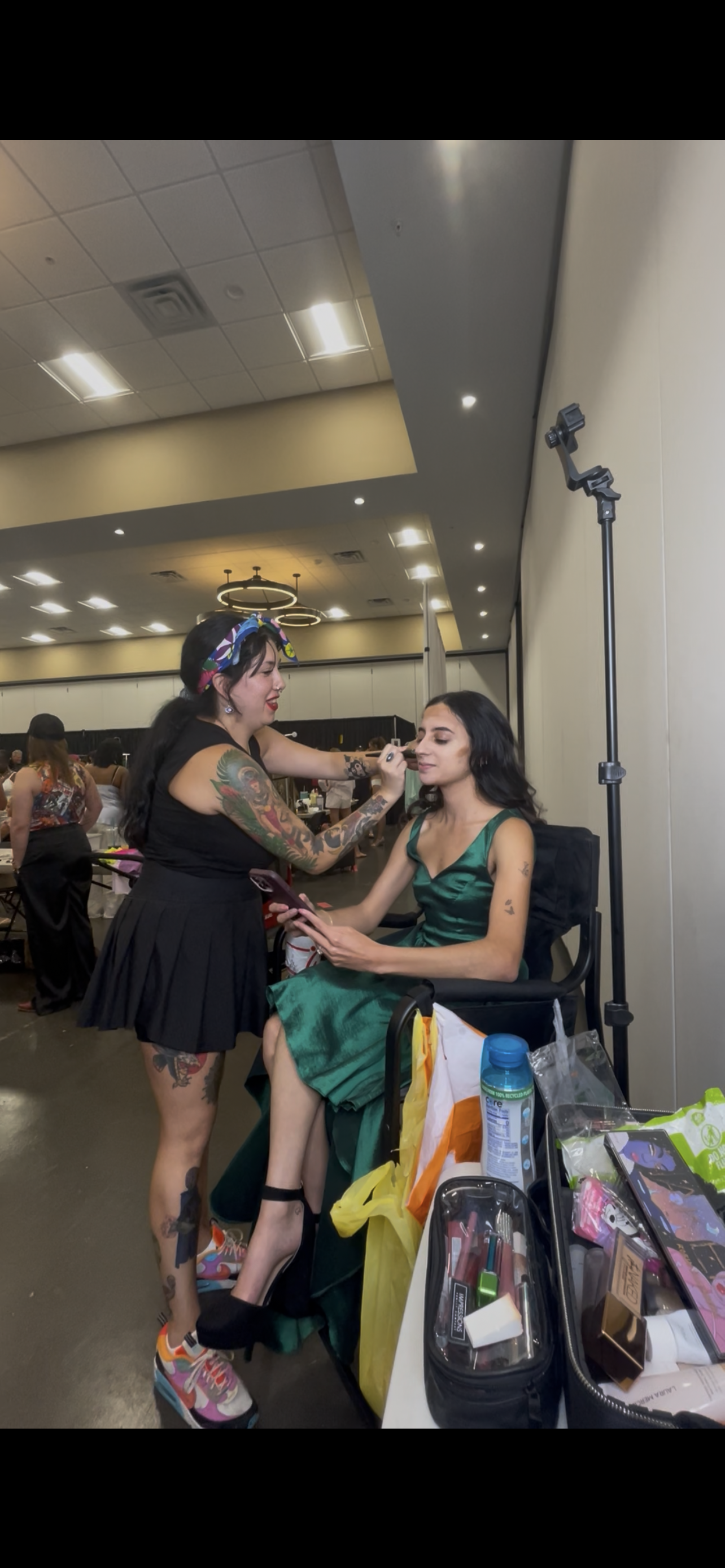 Fashion show makeup