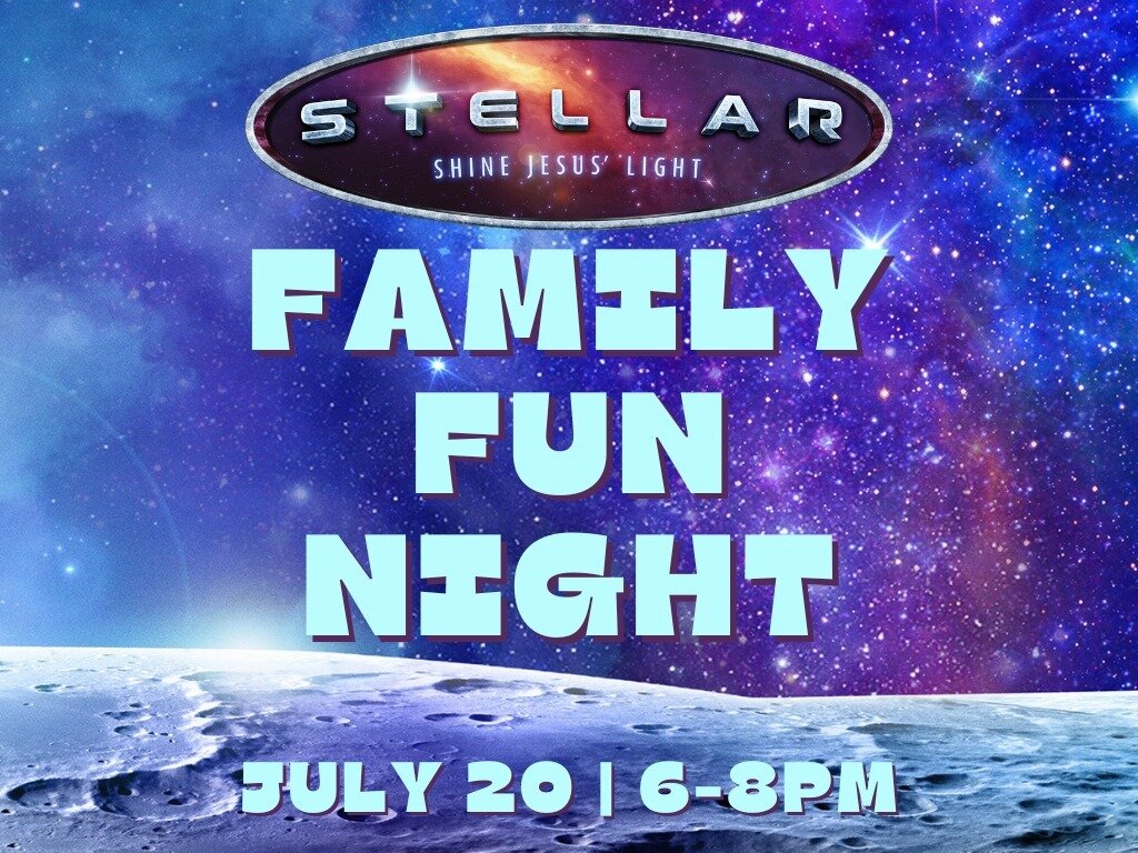 VBS and Middle School Mania blast off next week and we are so excited! Join us Thursday for Family Fun Night as we celebrate an amazing week!