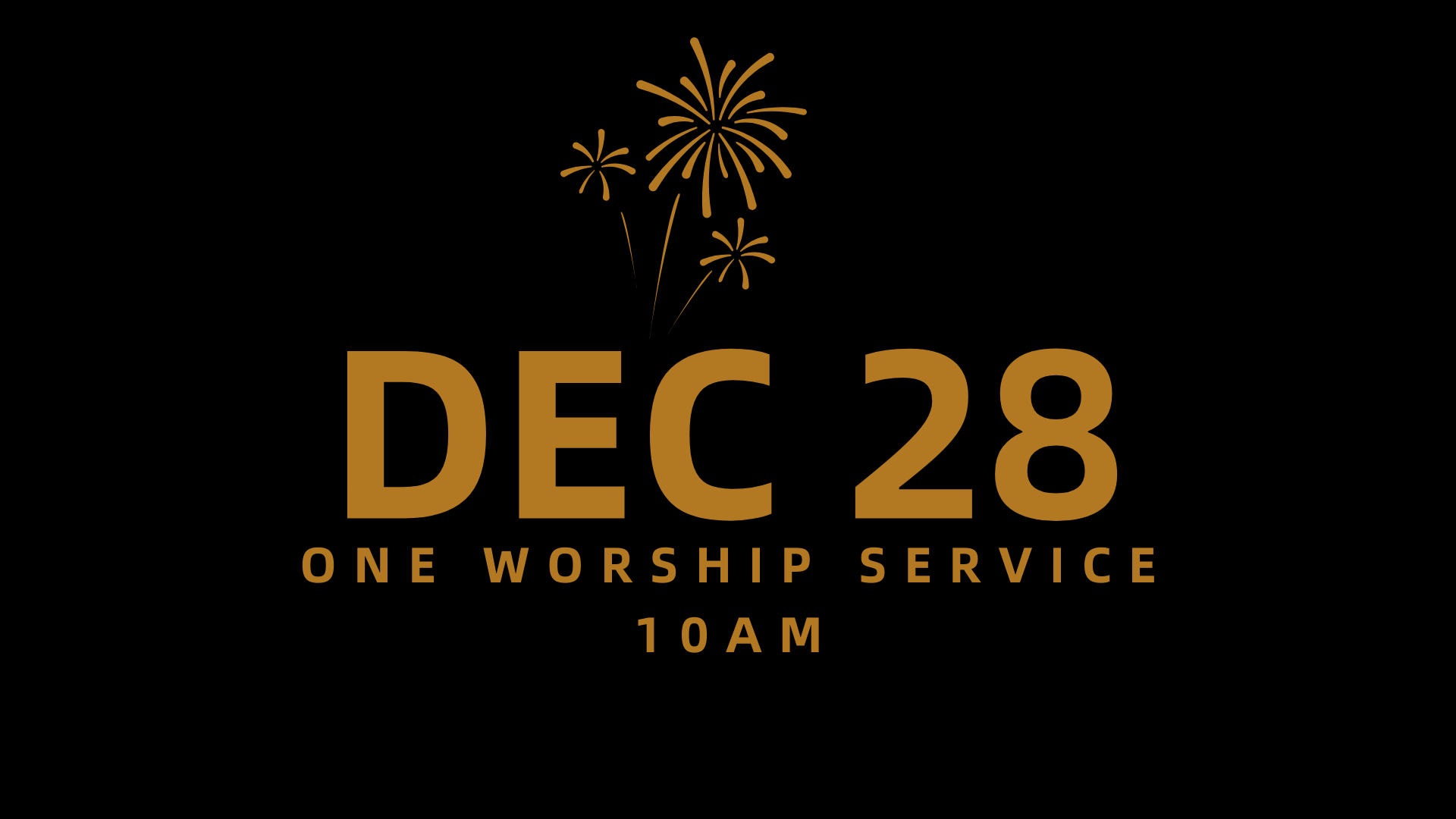 One Worship Service