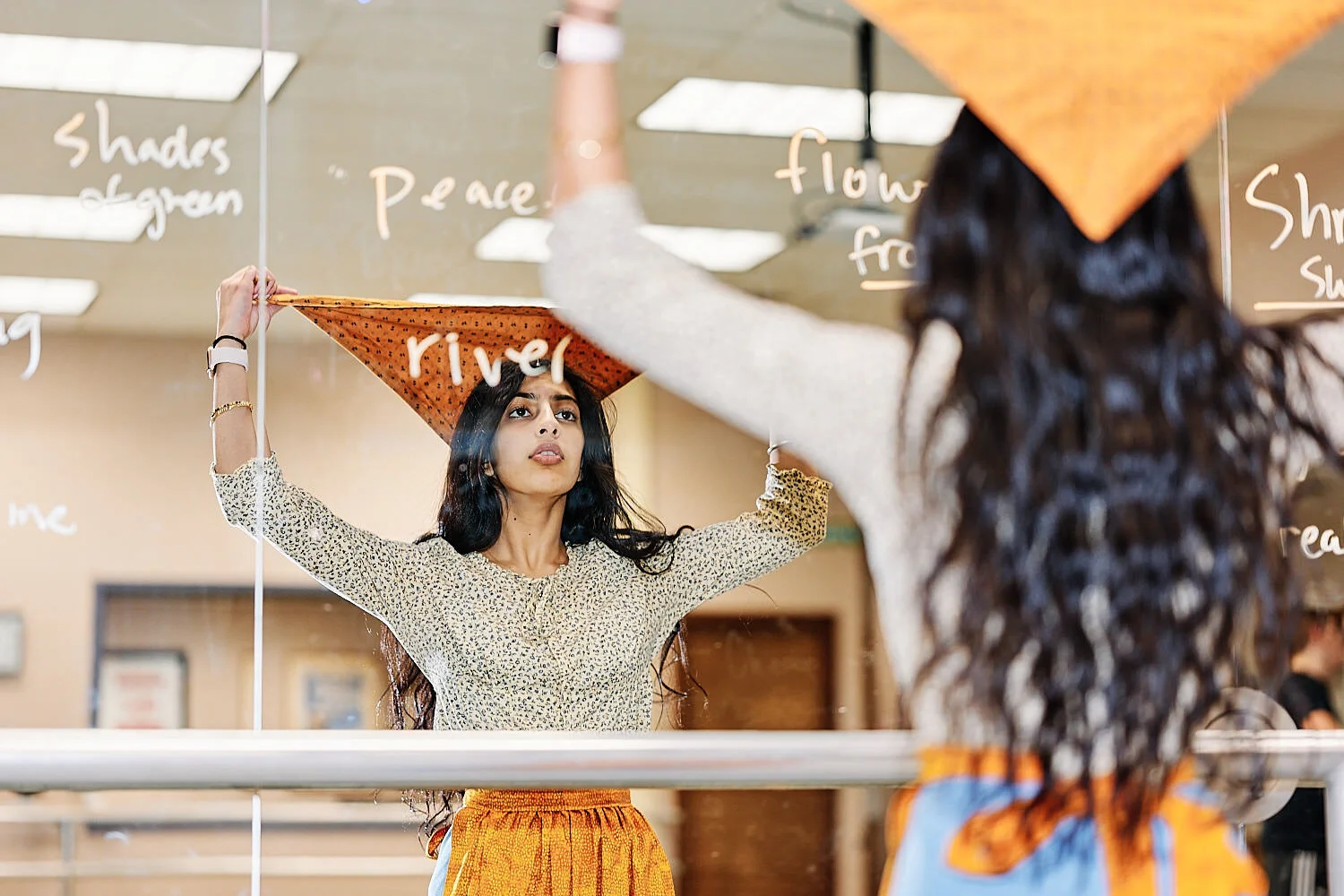  Mira Bhatia is performing Tzeitel in Sewickley Academy’s high school musical Fiddler on the Roof in February 2020. Pittsburgh, Western pennsylvania. Lots of dancing and action on stage. 