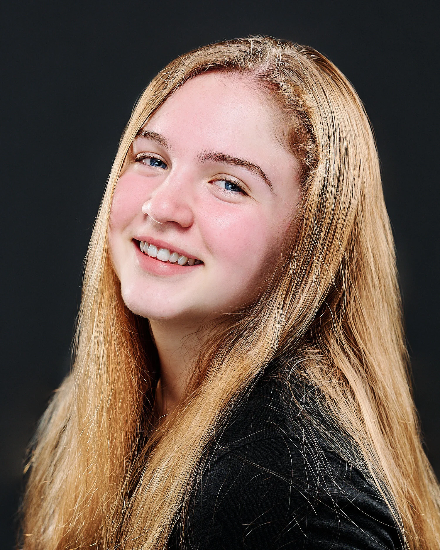  An teenage actor headshot for Sewickley Academy’s high school musical “The 25th Annual Putnam County Spelling Bee” in 2021. The portraits were done in a professional photography studio. Pittsburgh, PA 
