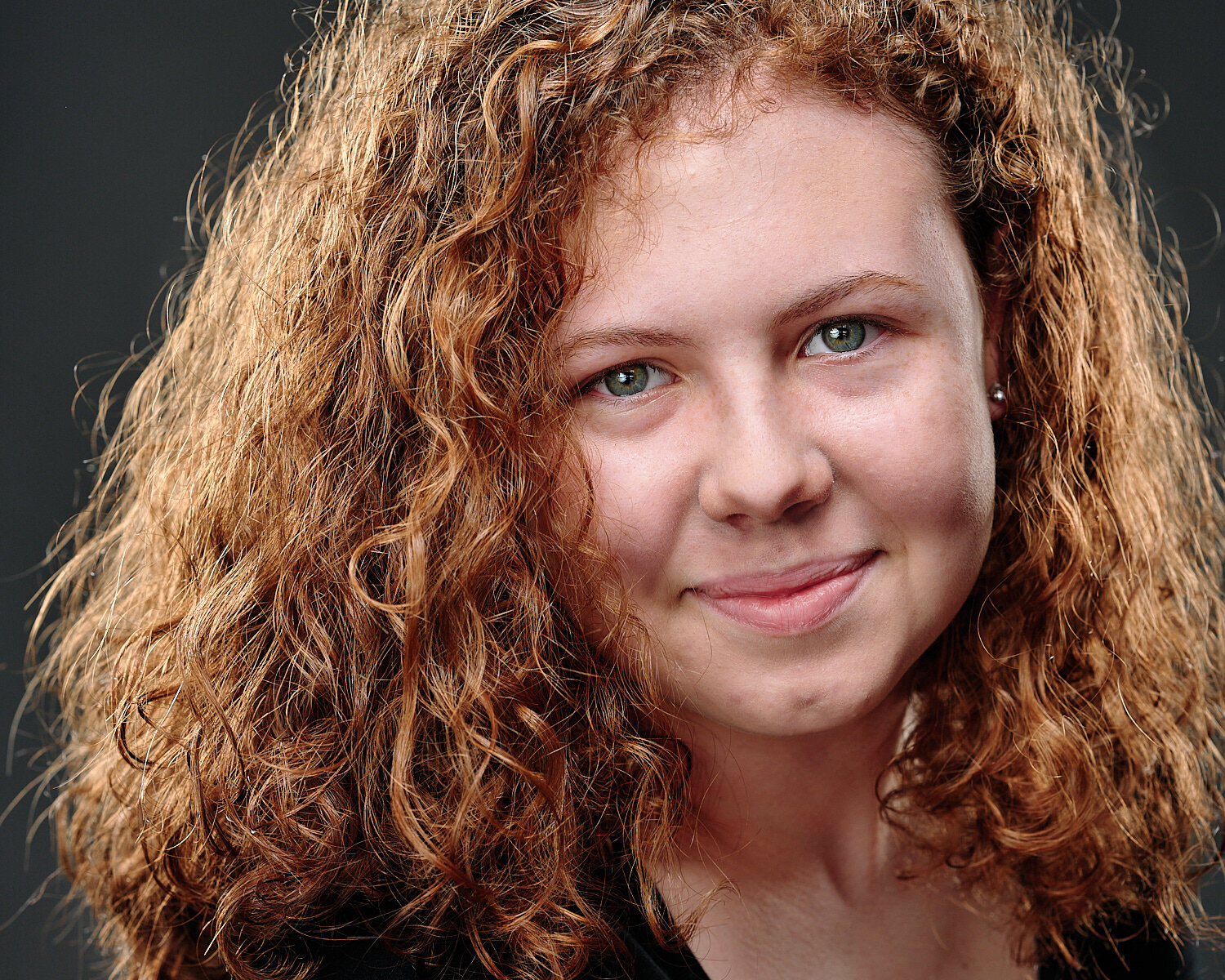  An teenage actor headshot for Sewickley Academy’s high school musical “The 25th Annual Putnam County Spelling Bee” in 2021. The portraits were done in a professional photography studio. Pittsburgh, PA 