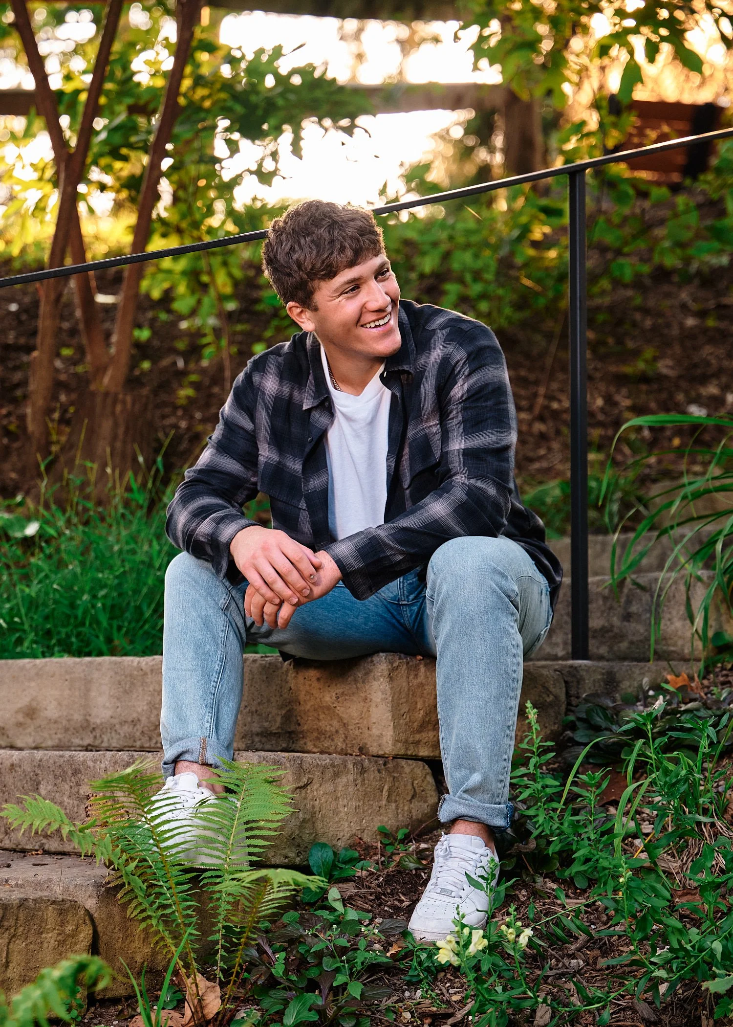  Colin Elias is posing for his high school senior portraits at Robin hill Park and at the baseball field in Moon park near Pittsburgh, PA. It’s still hot and sunny in September and feels like summer. 
