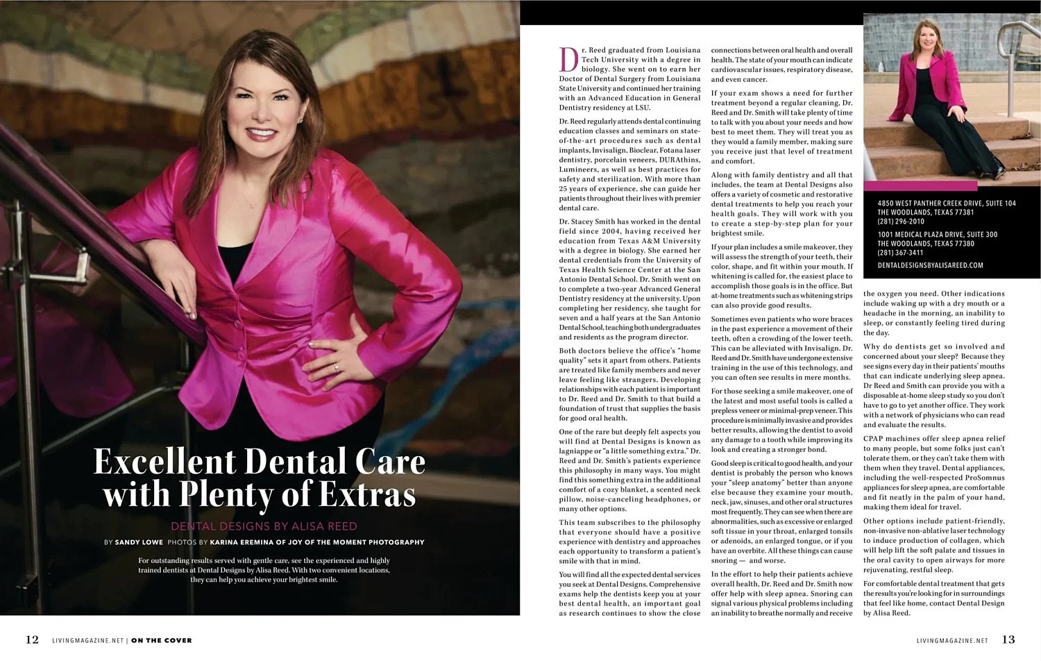 Dr. Alisa Reed for Living Magazine, January 2025