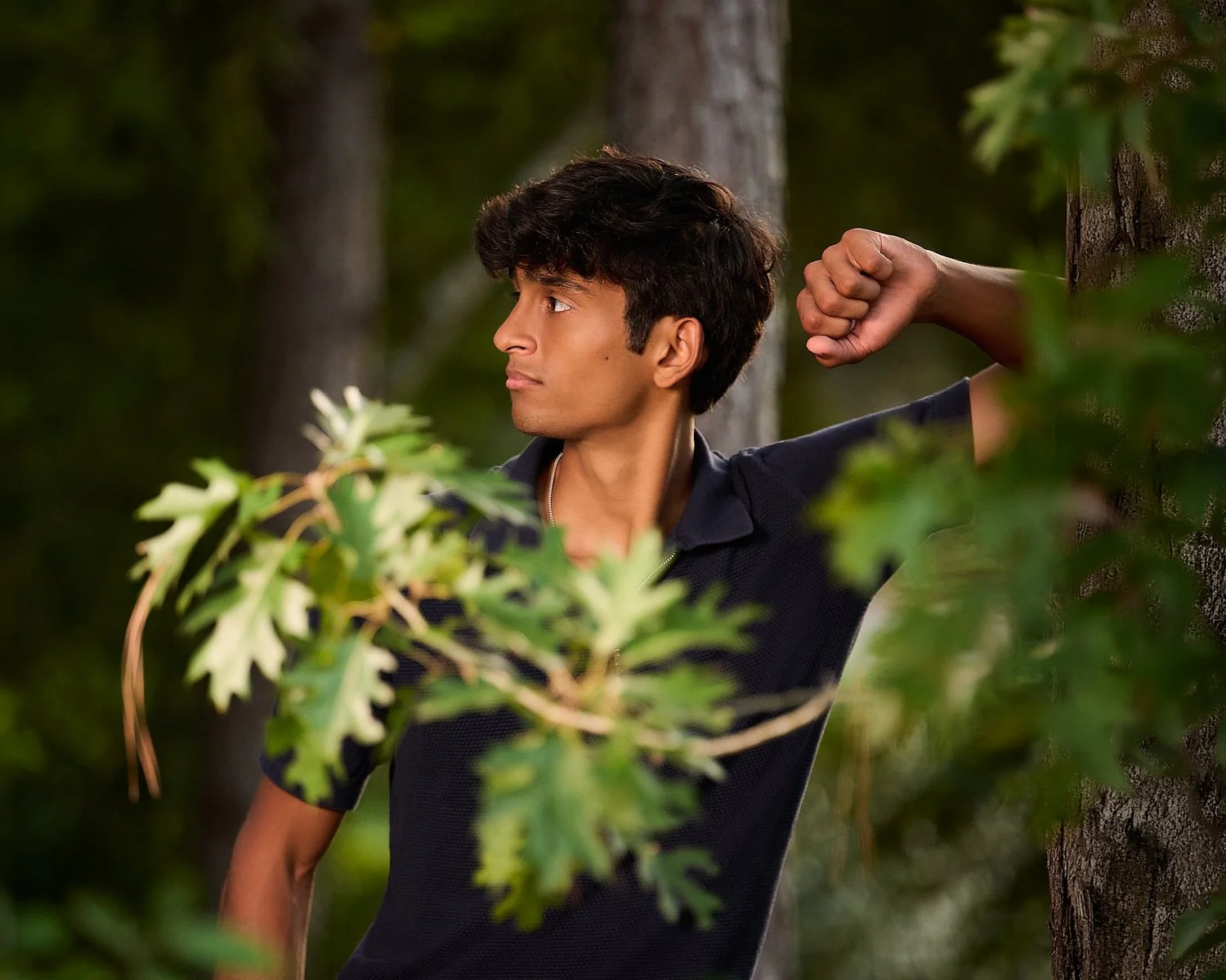 Rohan’s Senior Portraits at Sunset | A Sophisticated Class of 2027 Session in The Woodlands